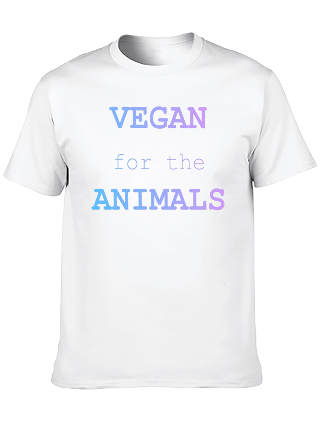 Vegan for the Animals Gradient Graphic T-Shirt