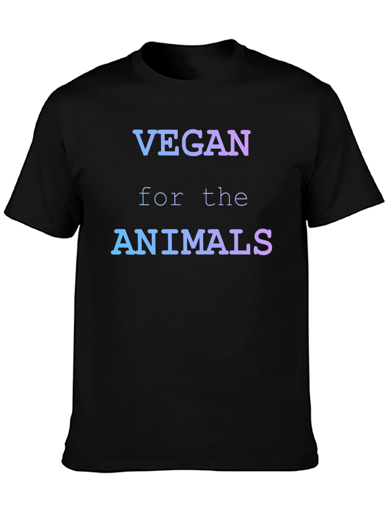 Vegan for the Animals Gradient Graphic T-Shirt