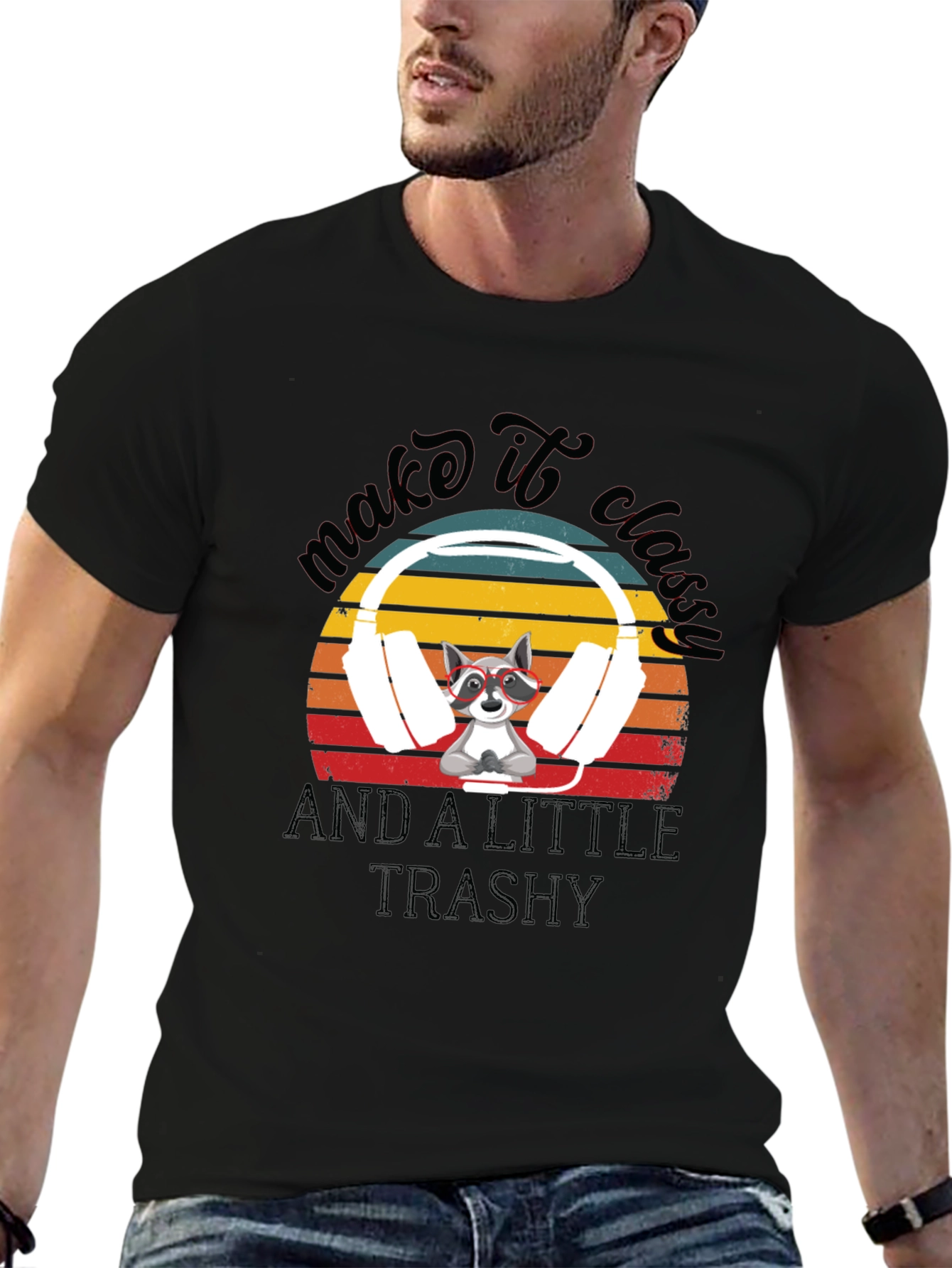 Make It Classy Raccoon Graphic Tee