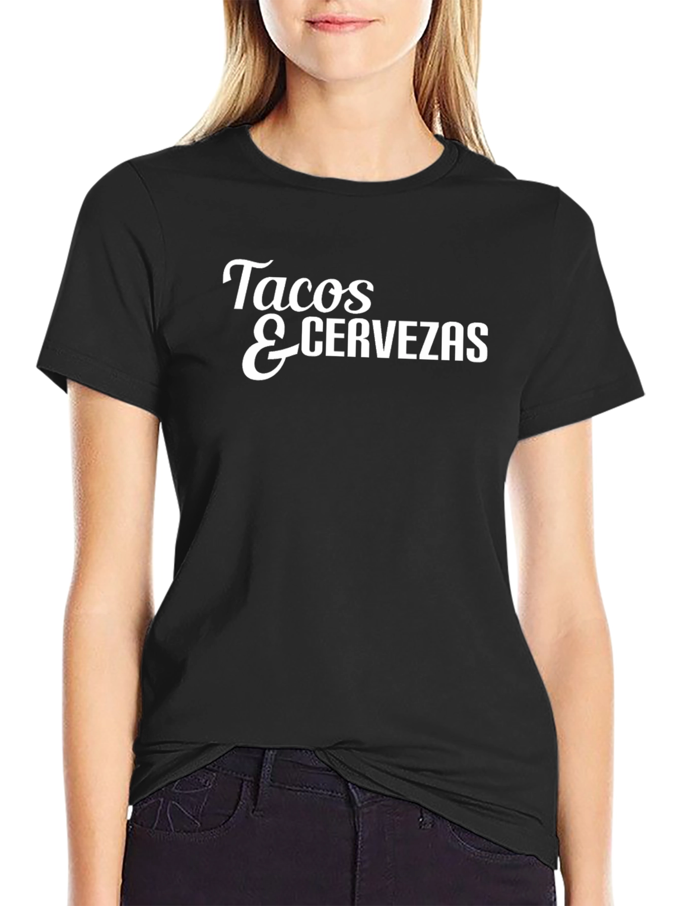 Tacos & Cervezas Graphic Tee - Black