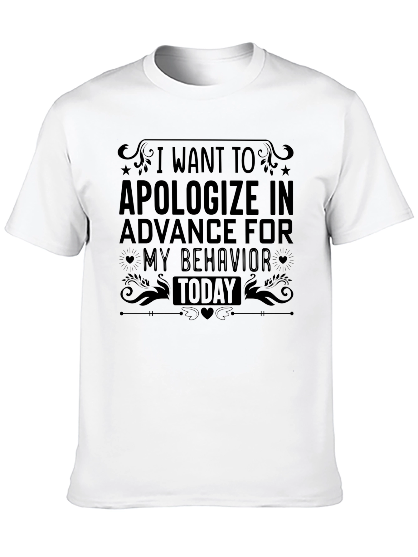 Funny Apology Humor Graphic T-Shirt