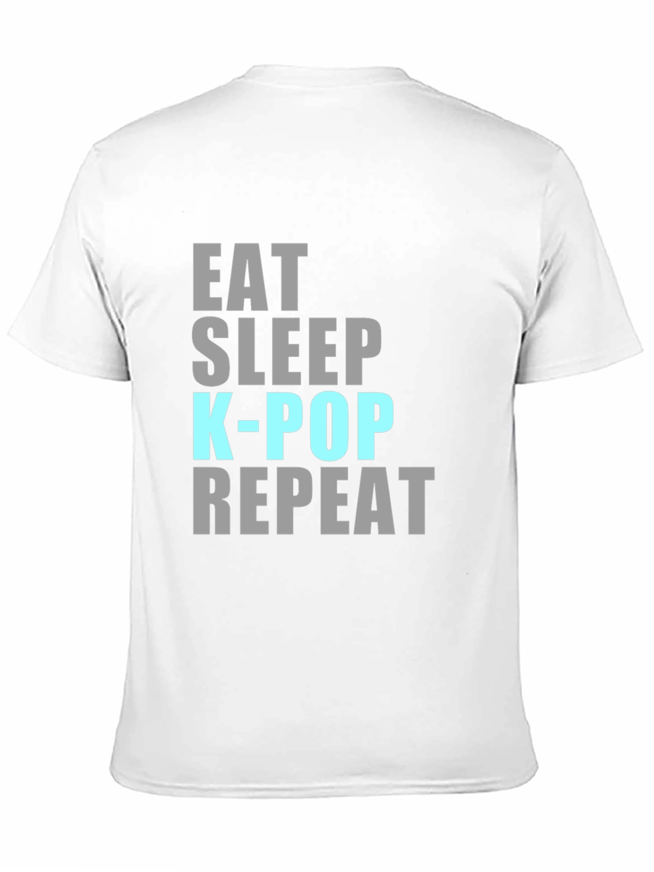 Eat Sleep K-Pop Repeat Black T-Shirt