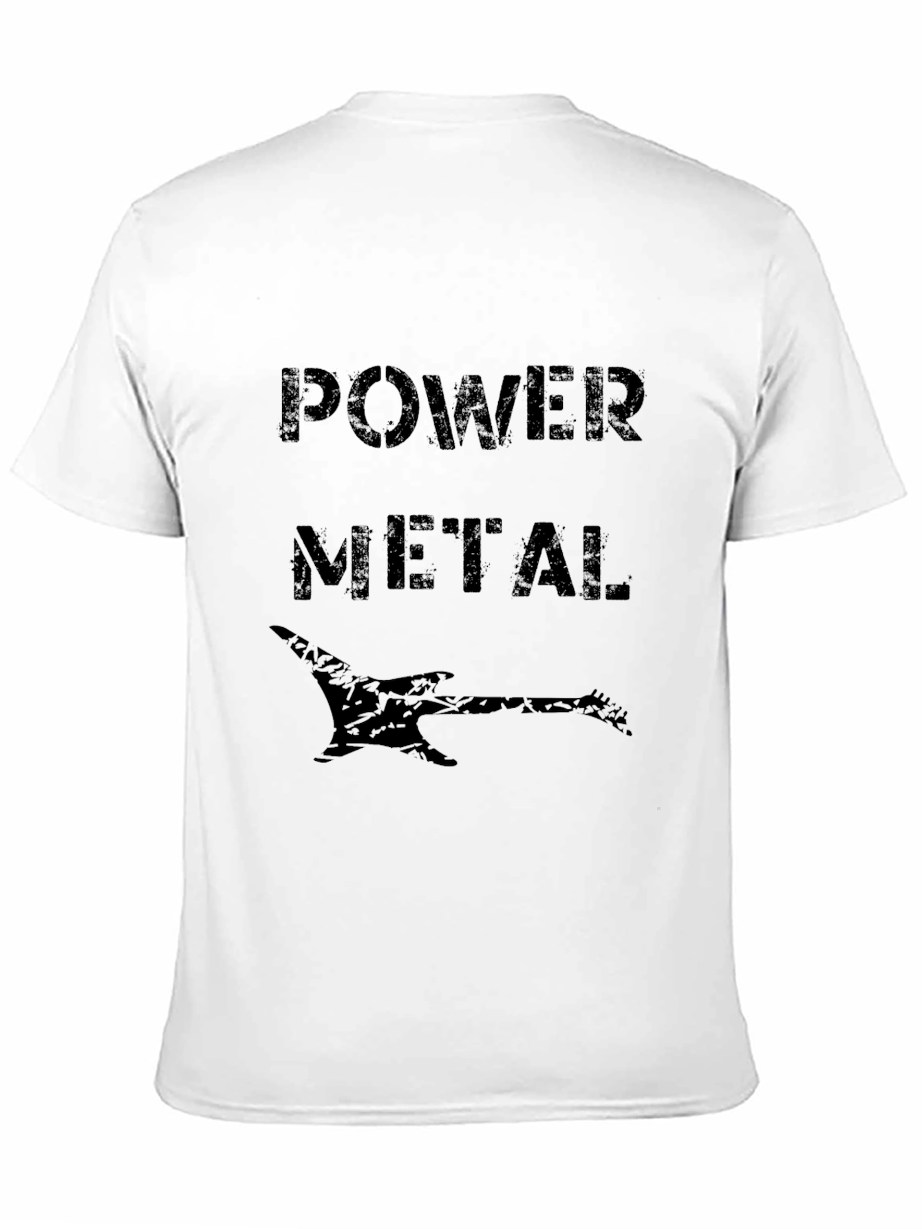 Power Metal Graphic Tee - Black Cotton Shirt