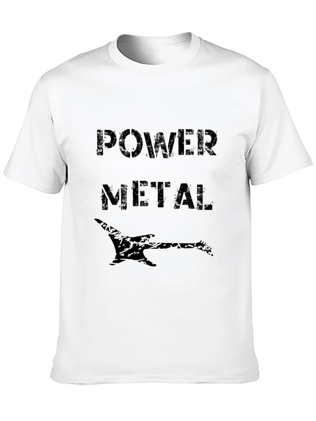 Power Metal Graphic Tee - Black Cotton Shirt