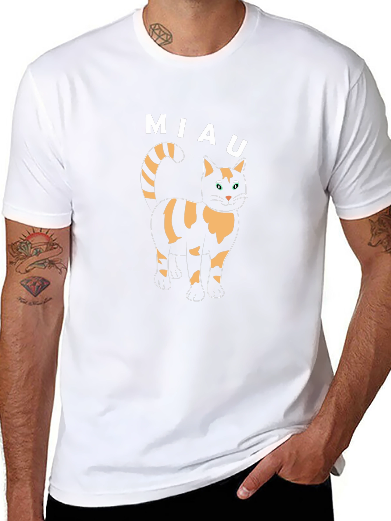 Miau Cat Tee - Cute Cat Lover T-Shirt