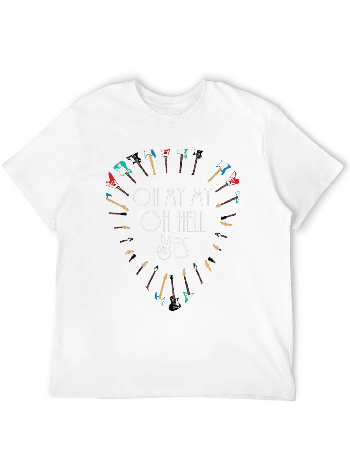 Oh My My Oh Hell Yes Guitar Pick T-Shirt