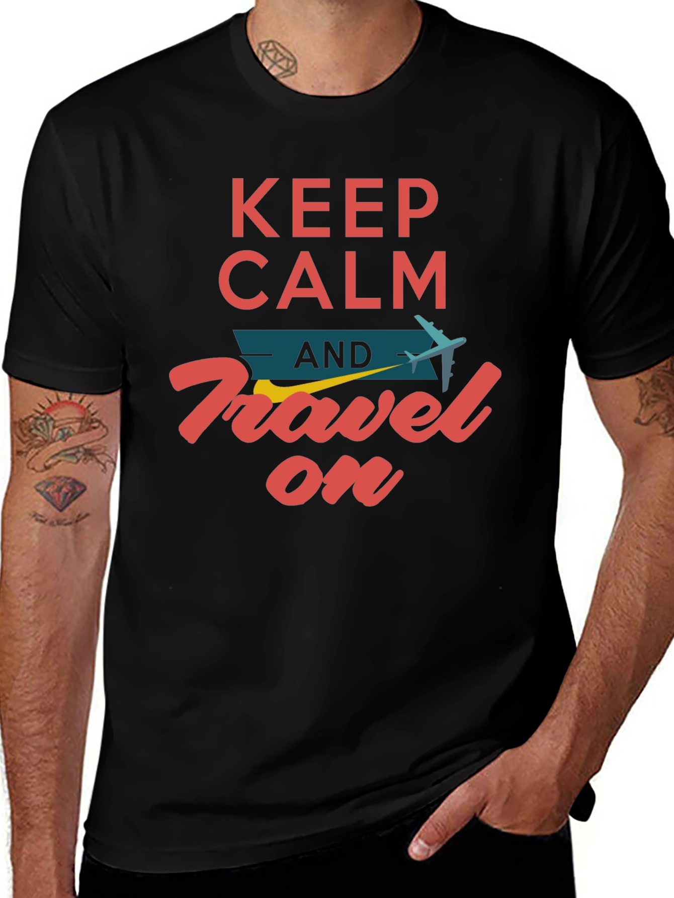 Keep Calm and Travel On T-Shirt