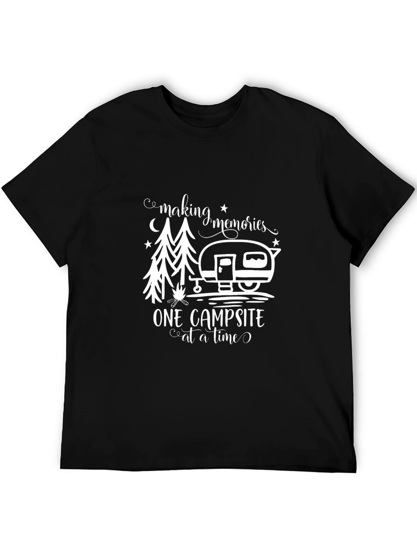 Camping Memories Black Graphic Tee