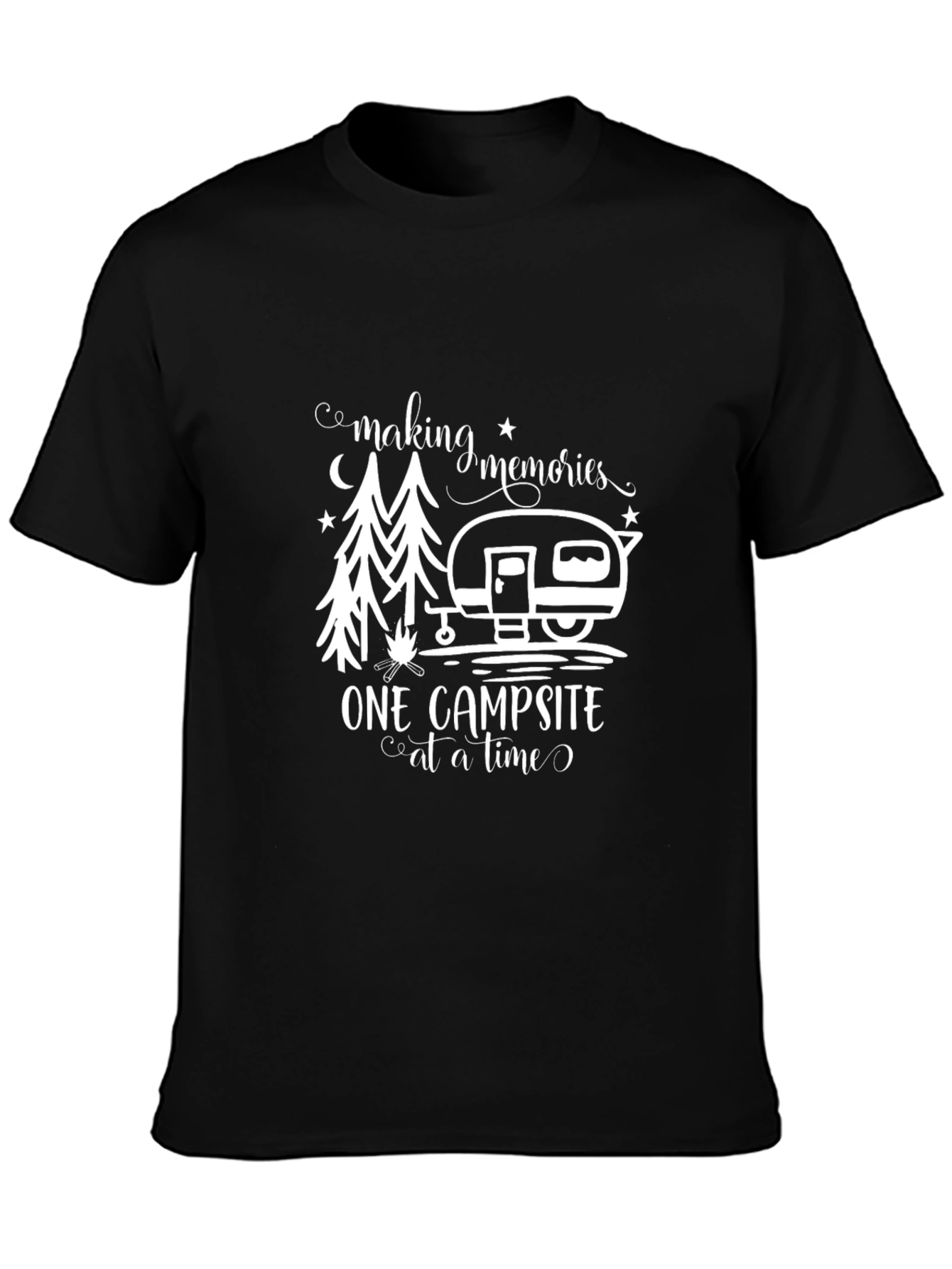 Camping Memories Black Graphic Tee
