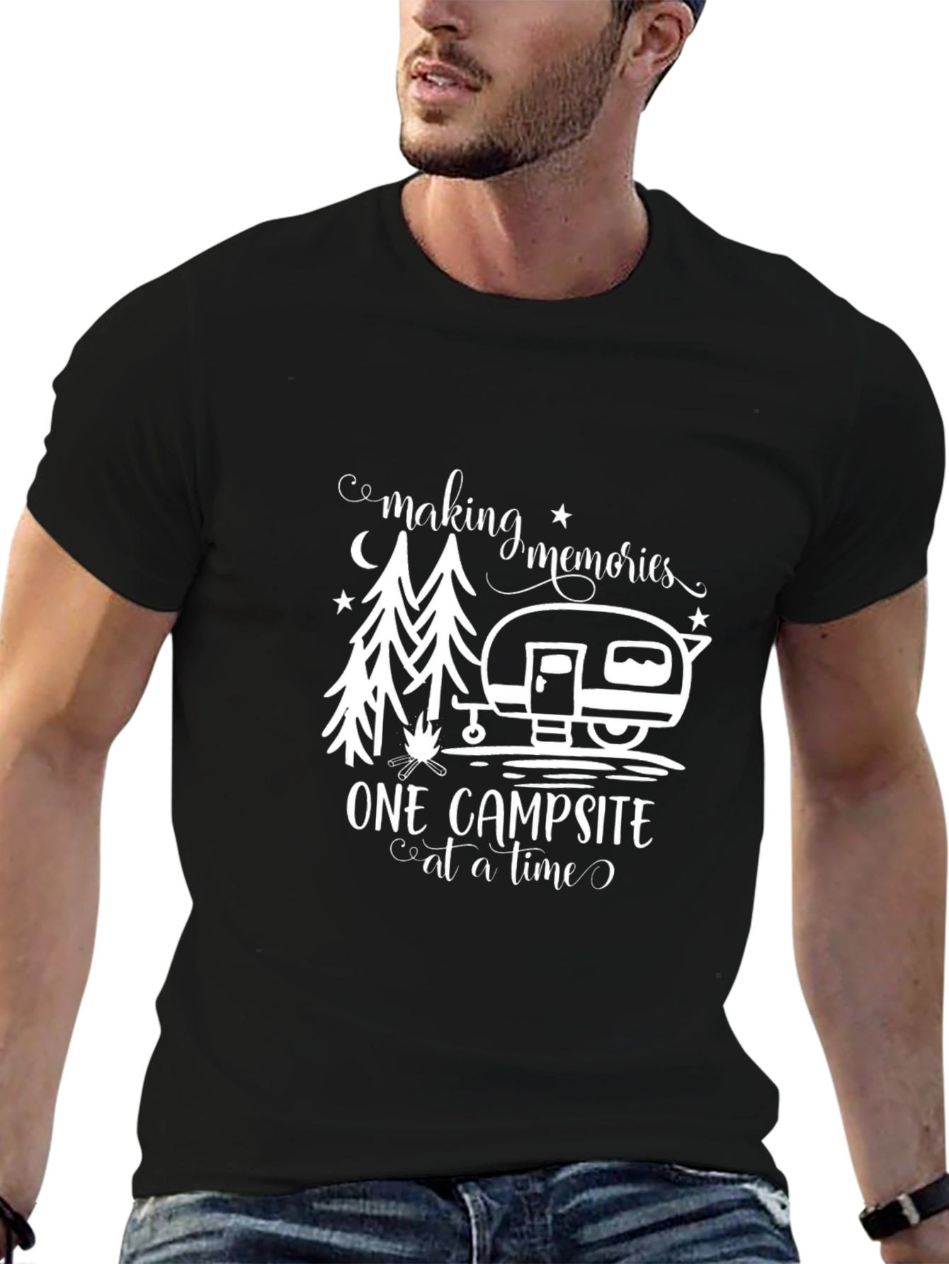 Camping Memories Black Graphic Tee