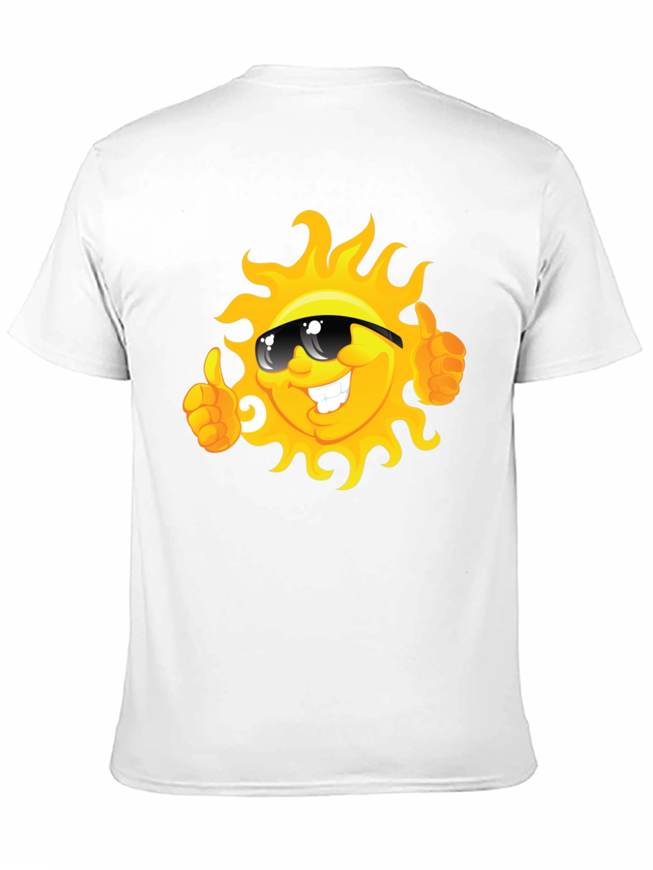 Smiling Sun Cartoon Graphic T-Shirt