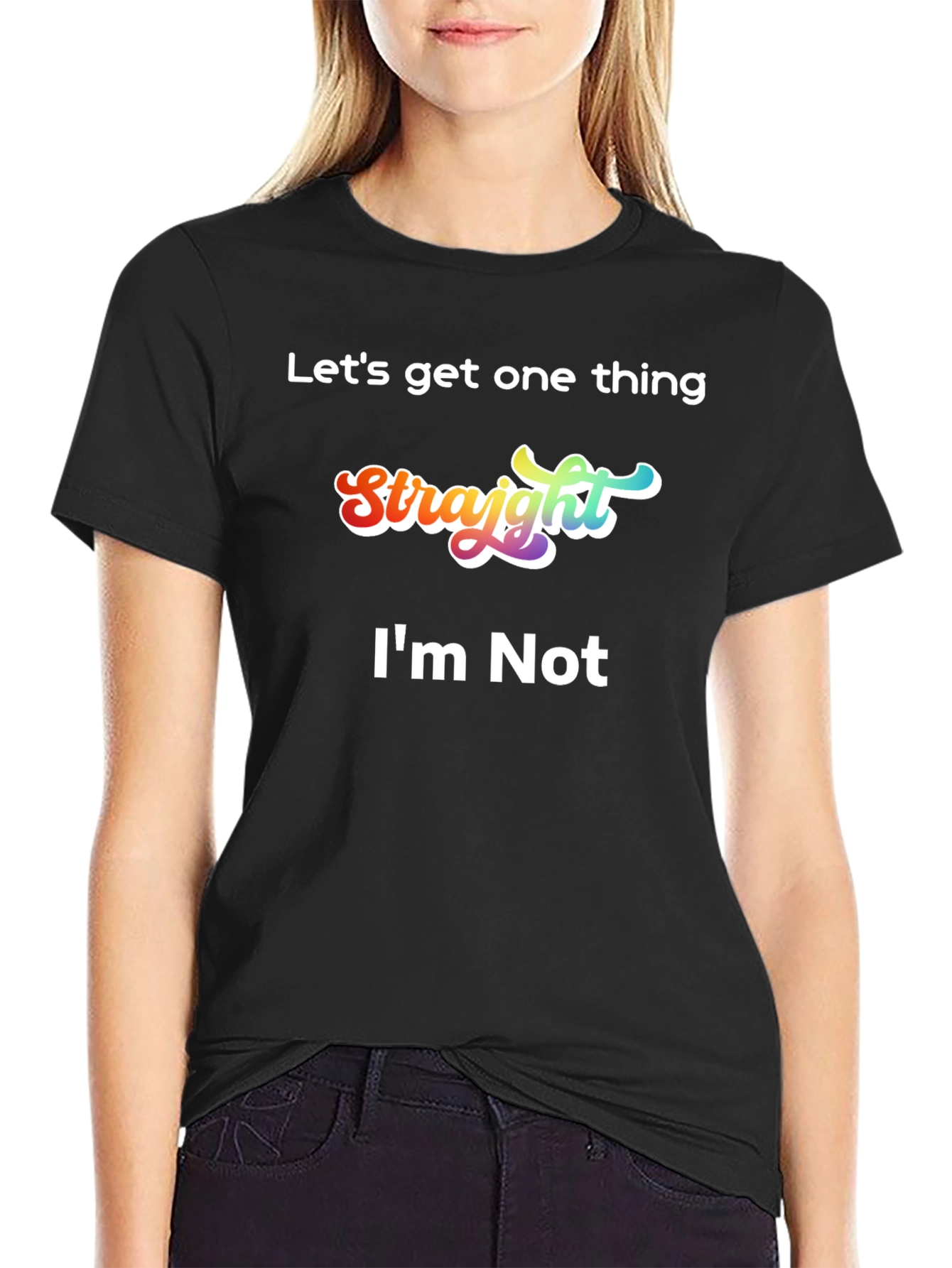 Funny Pride T-Shirt - Lets Get One Thing Straight