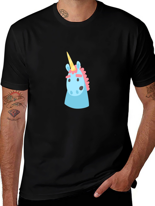 Unicorn Graphic T-Shirt - Mens Black Tee
