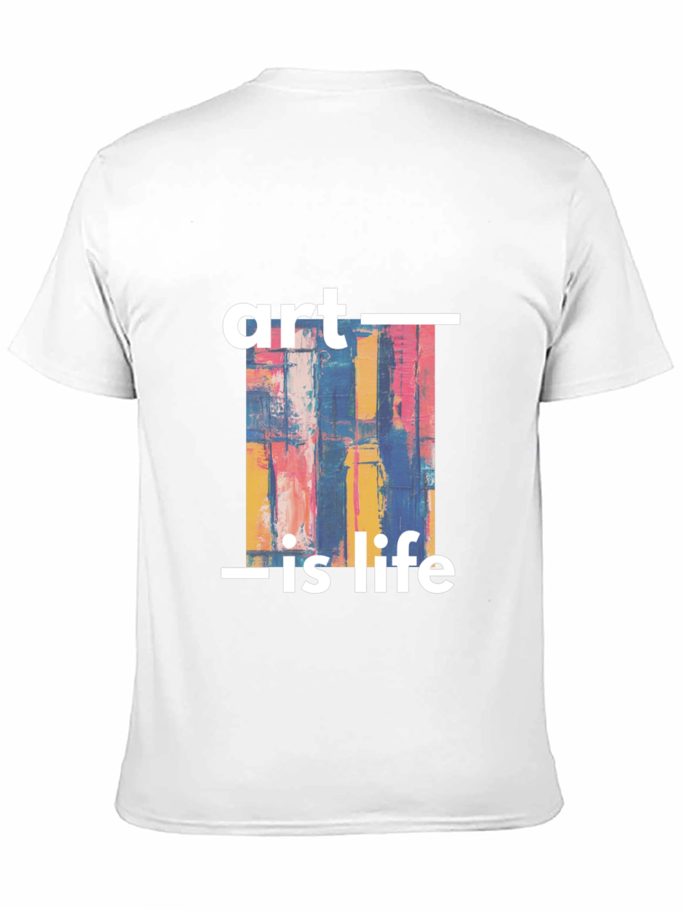 Art Is Life Graphic Print Black T-Shirt