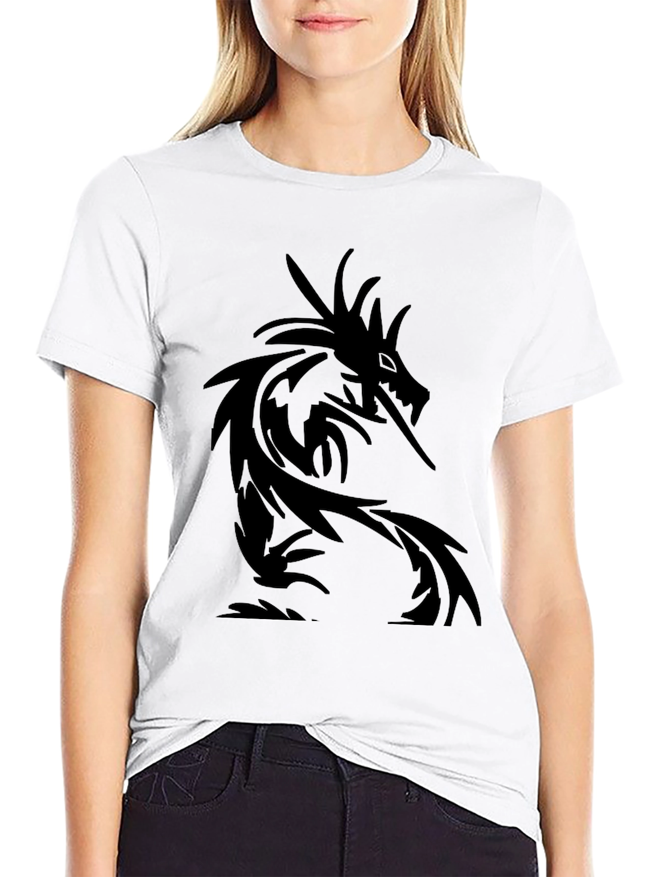 Black Dragon Graphic T-Shirt - Mens Fashion