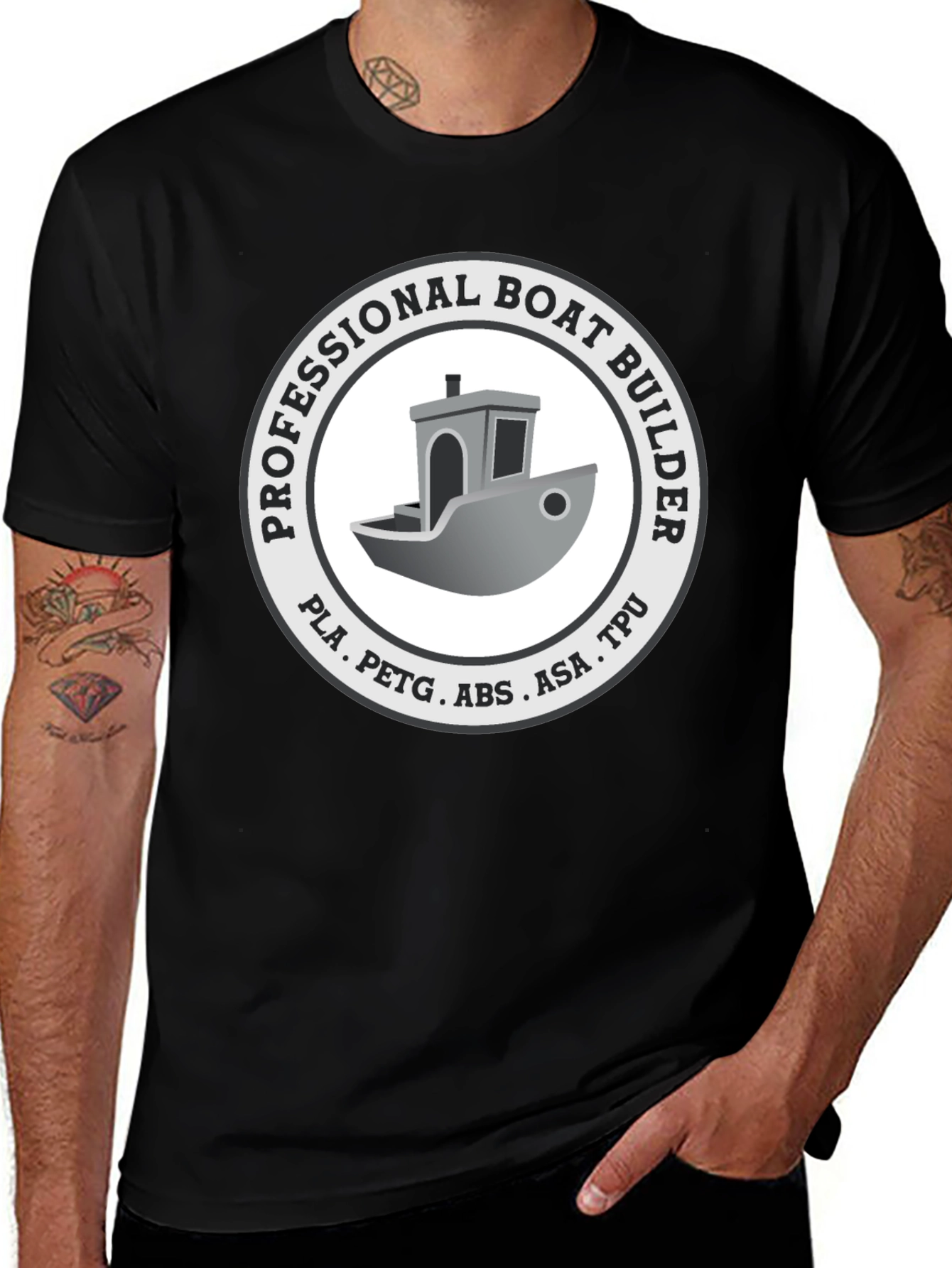 Professional Boat Builder 3D Printing T-Shirt