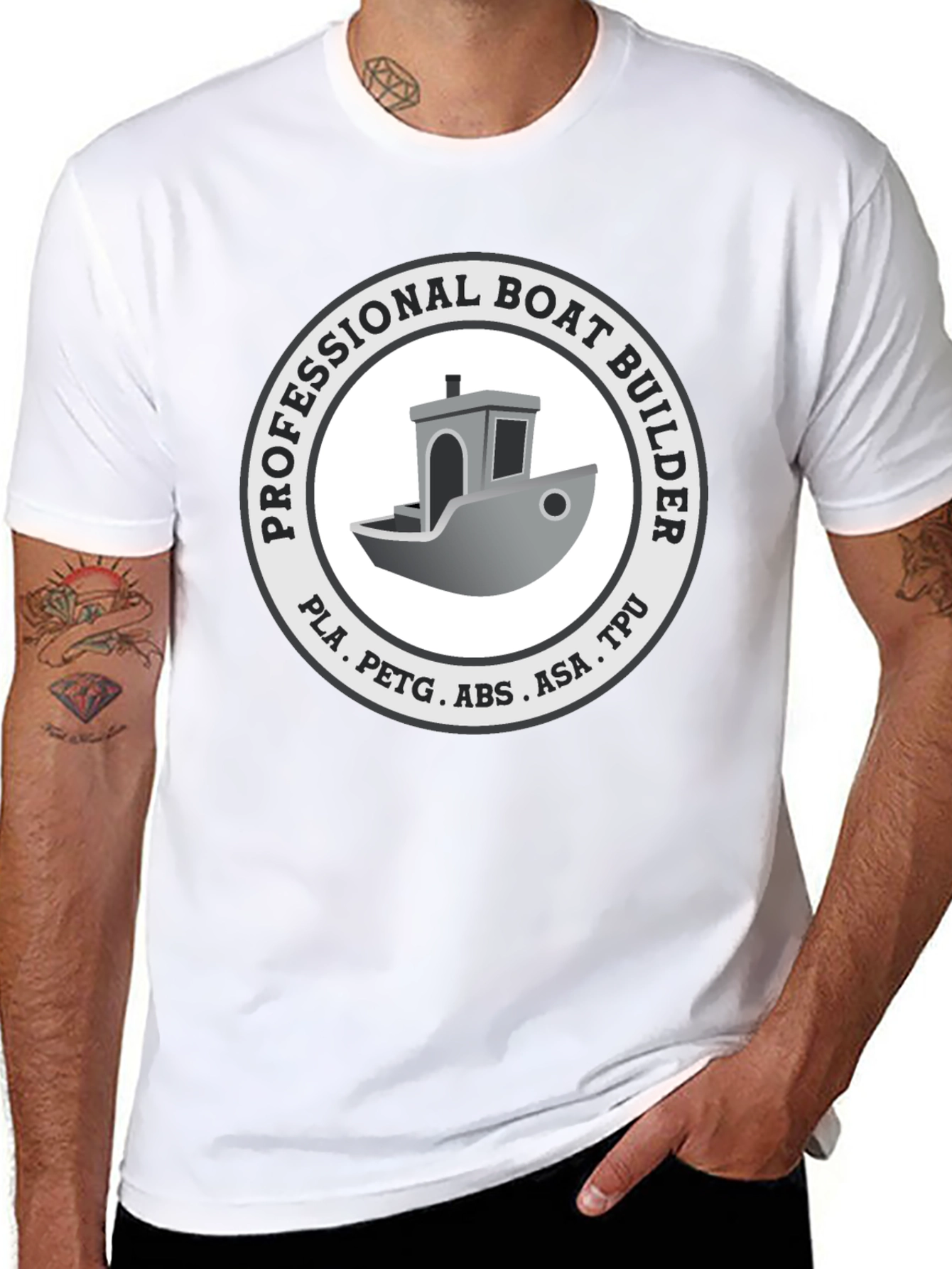 Professional Boat Builder 3D Printing T-Shirt