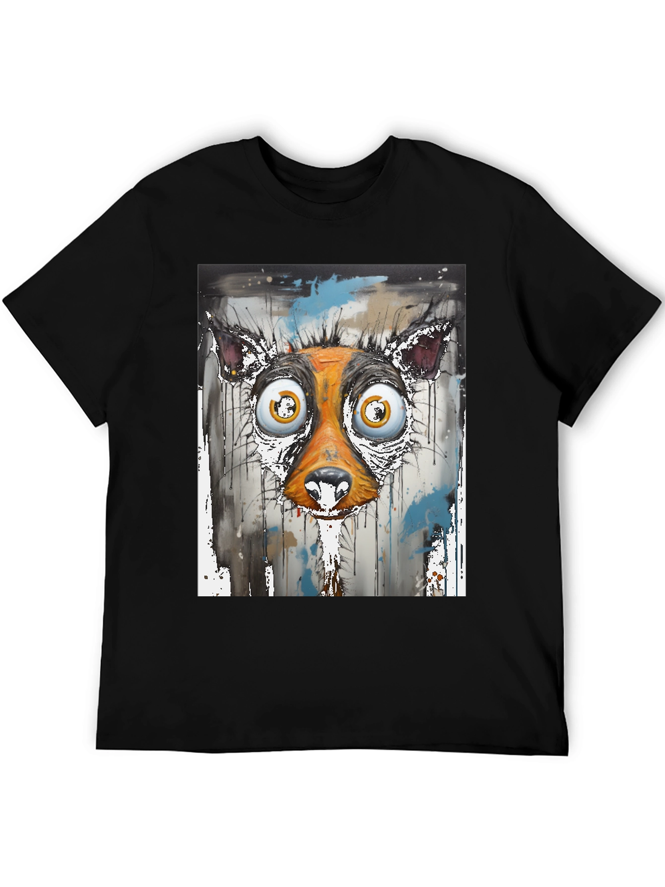 Abstract Dog Face Graphic Tee