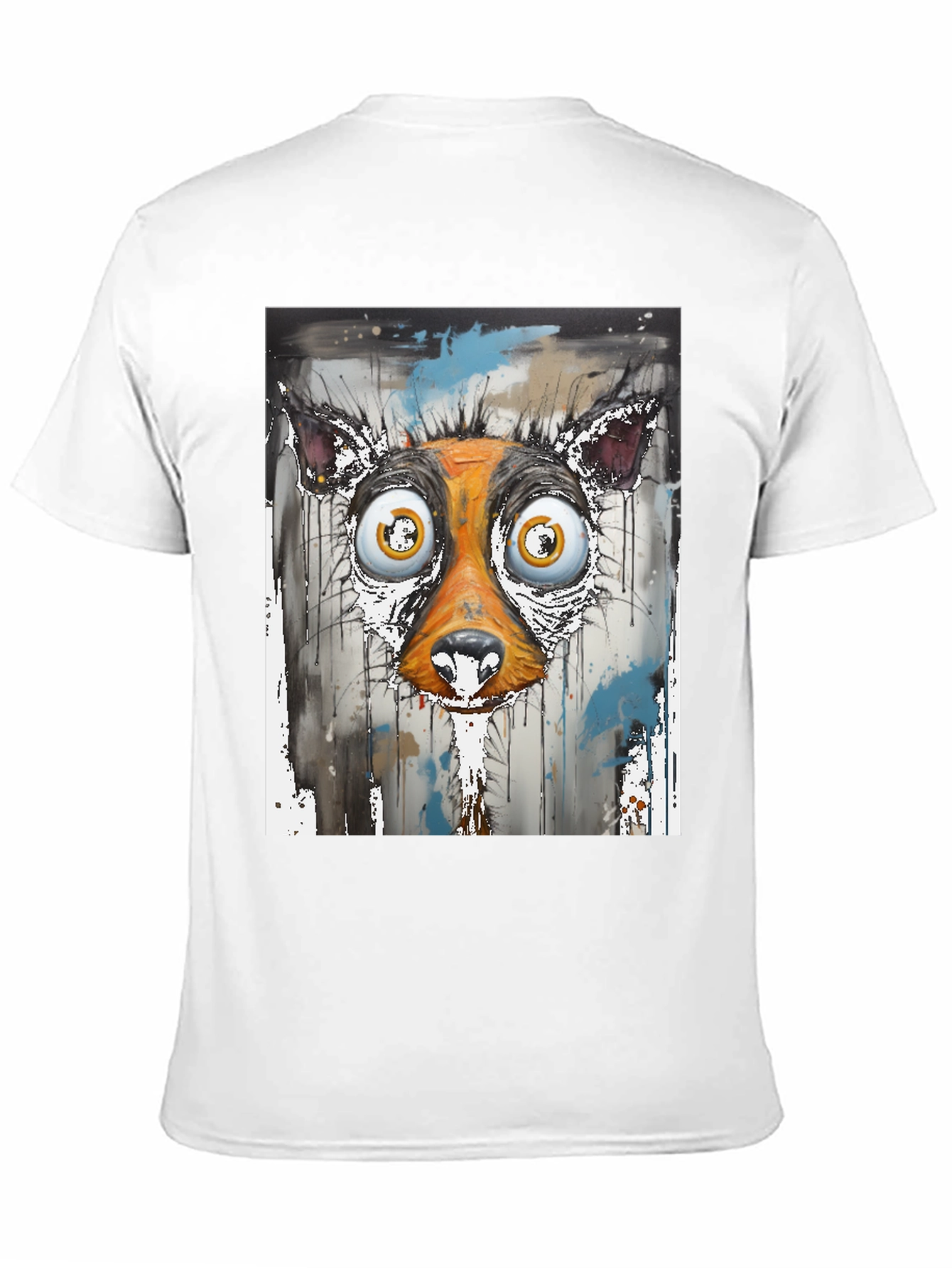Abstract Dog Face Graphic Tee