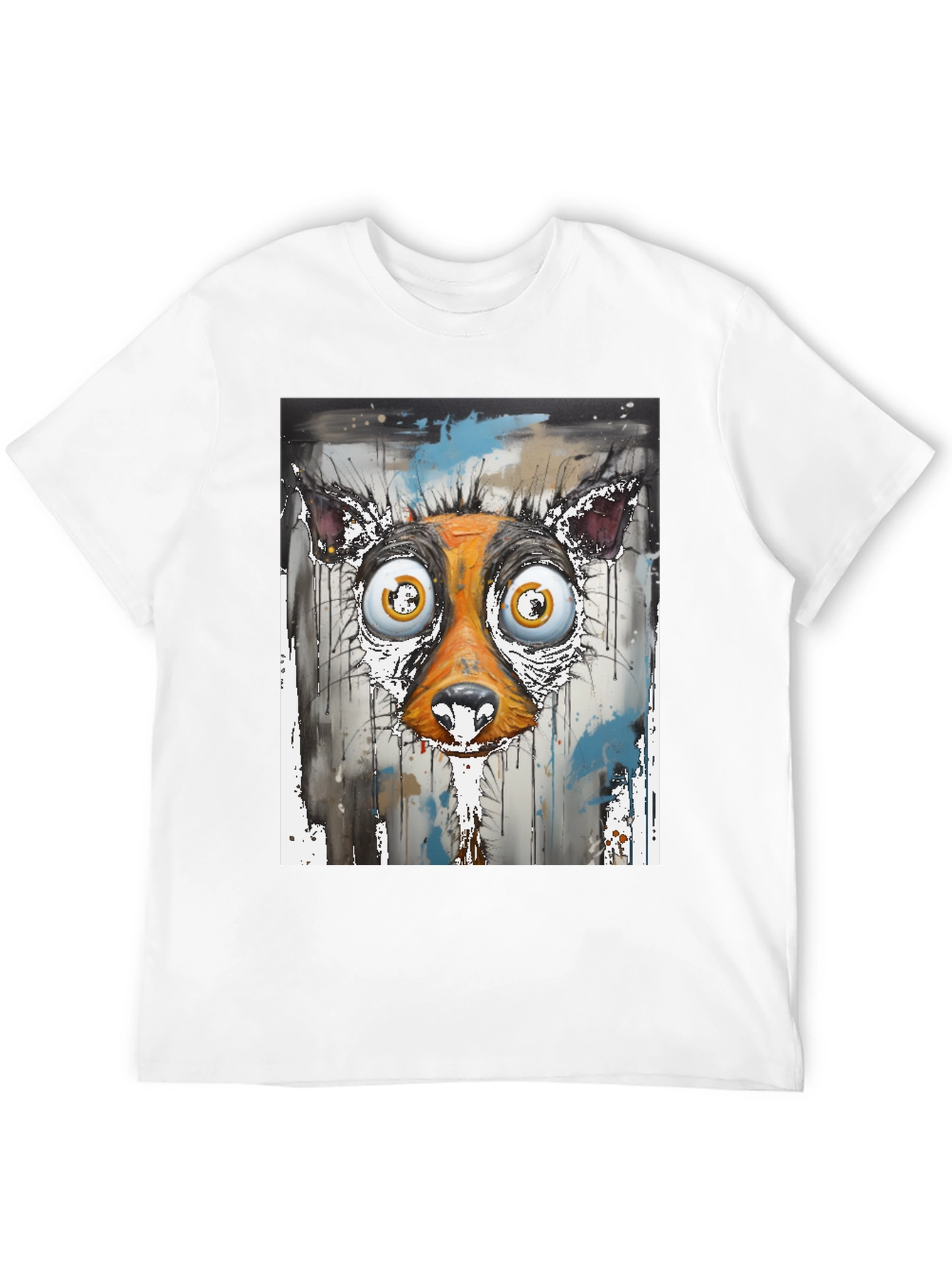 Abstract Dog Face Graphic Tee