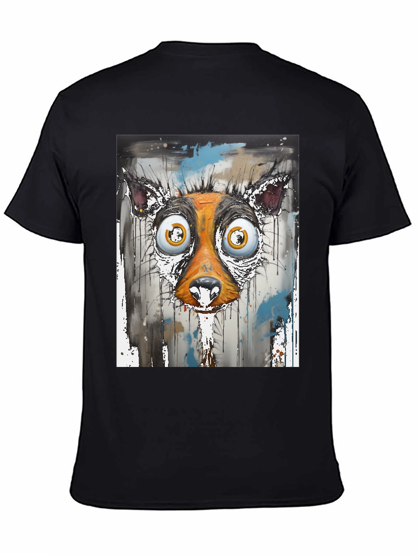 Abstract Dog Face Graphic Tee