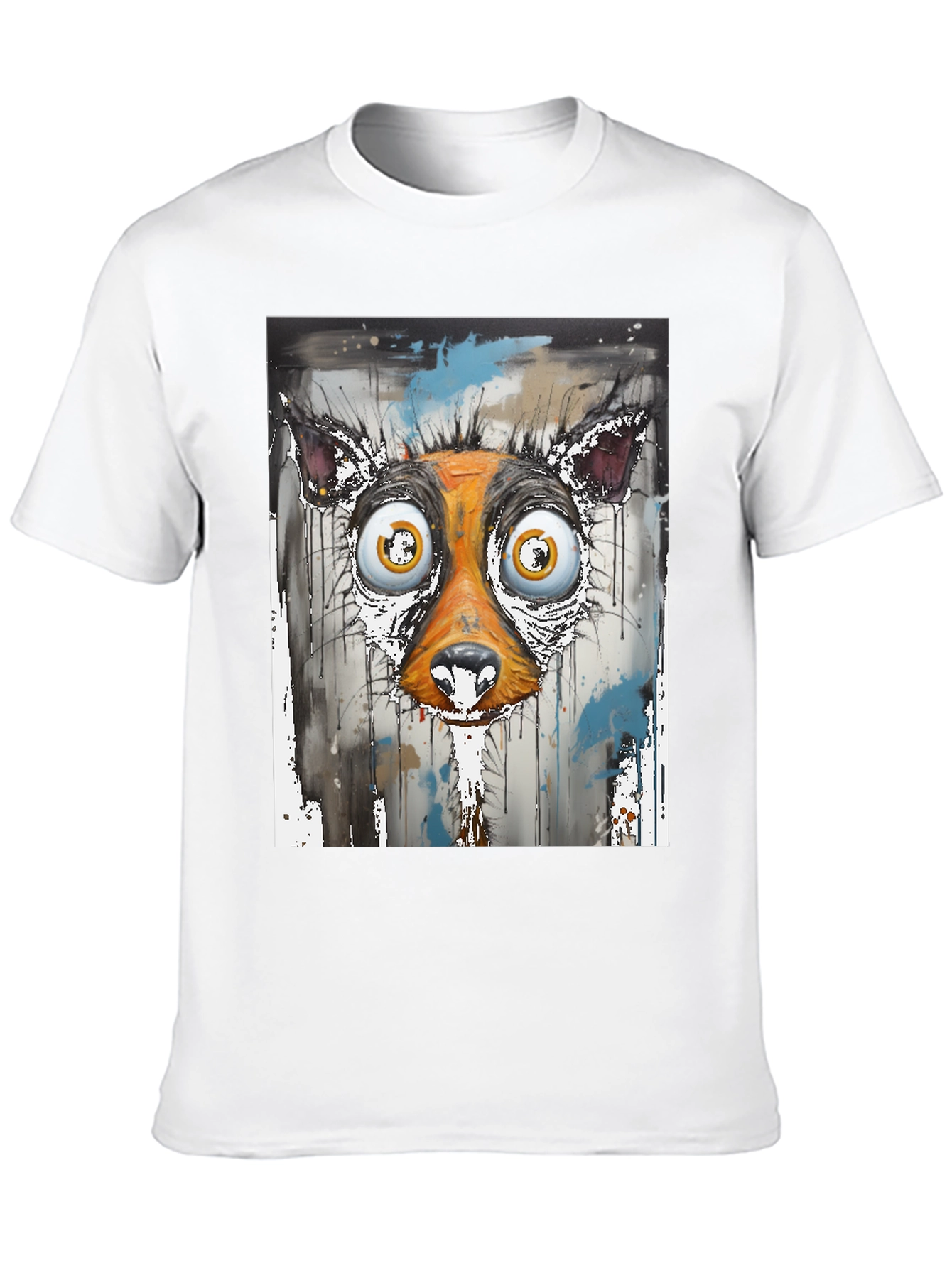 Abstract Dog Face Graphic Tee