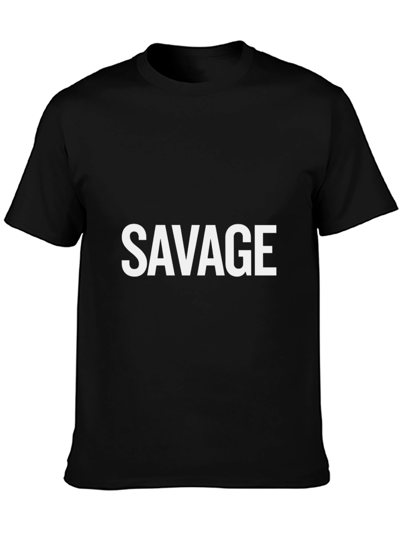 Savage Graphic T-Shirt - Bold Black Tee