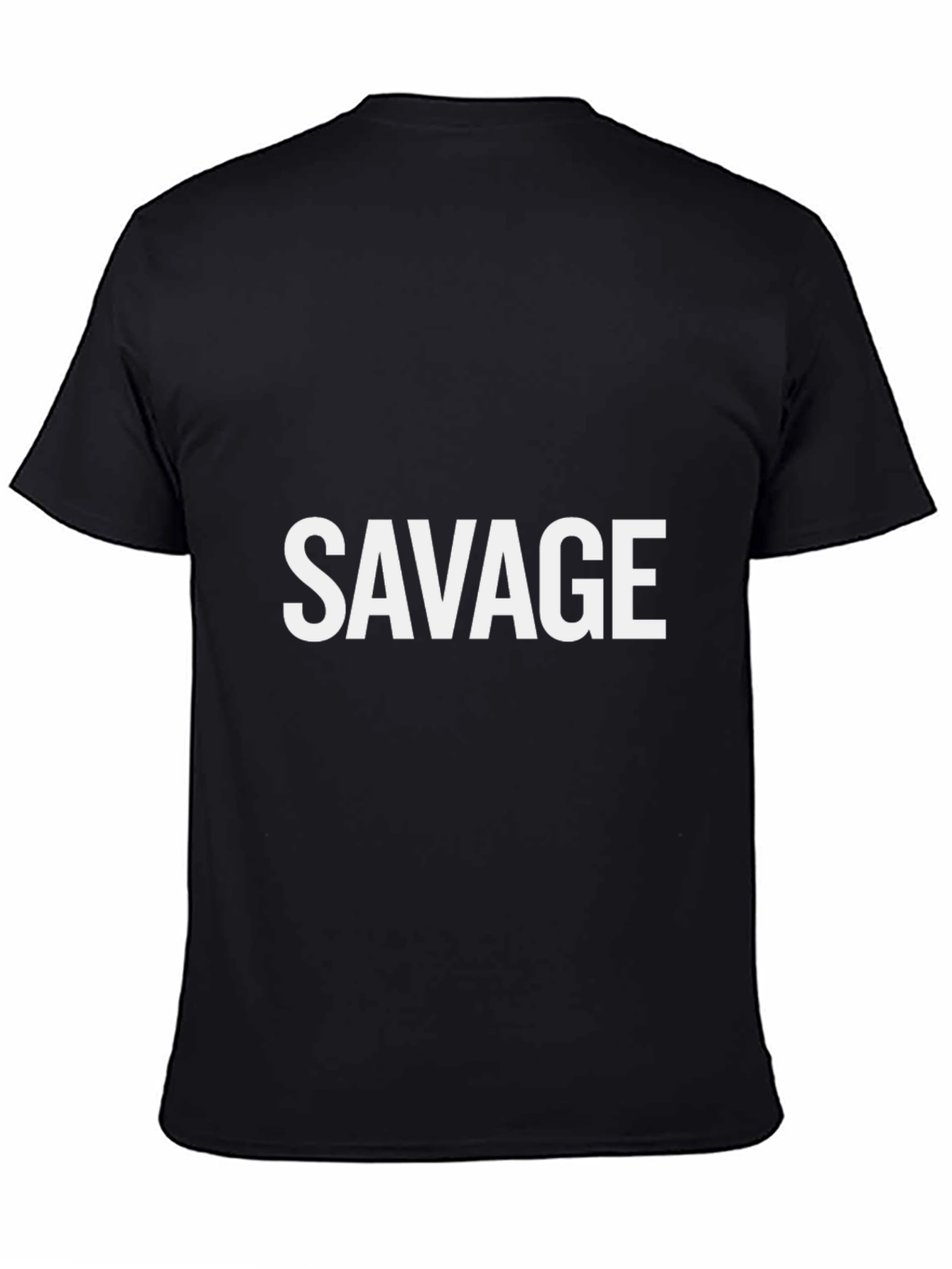 Savage Graphic T-Shirt - Bold Black Tee