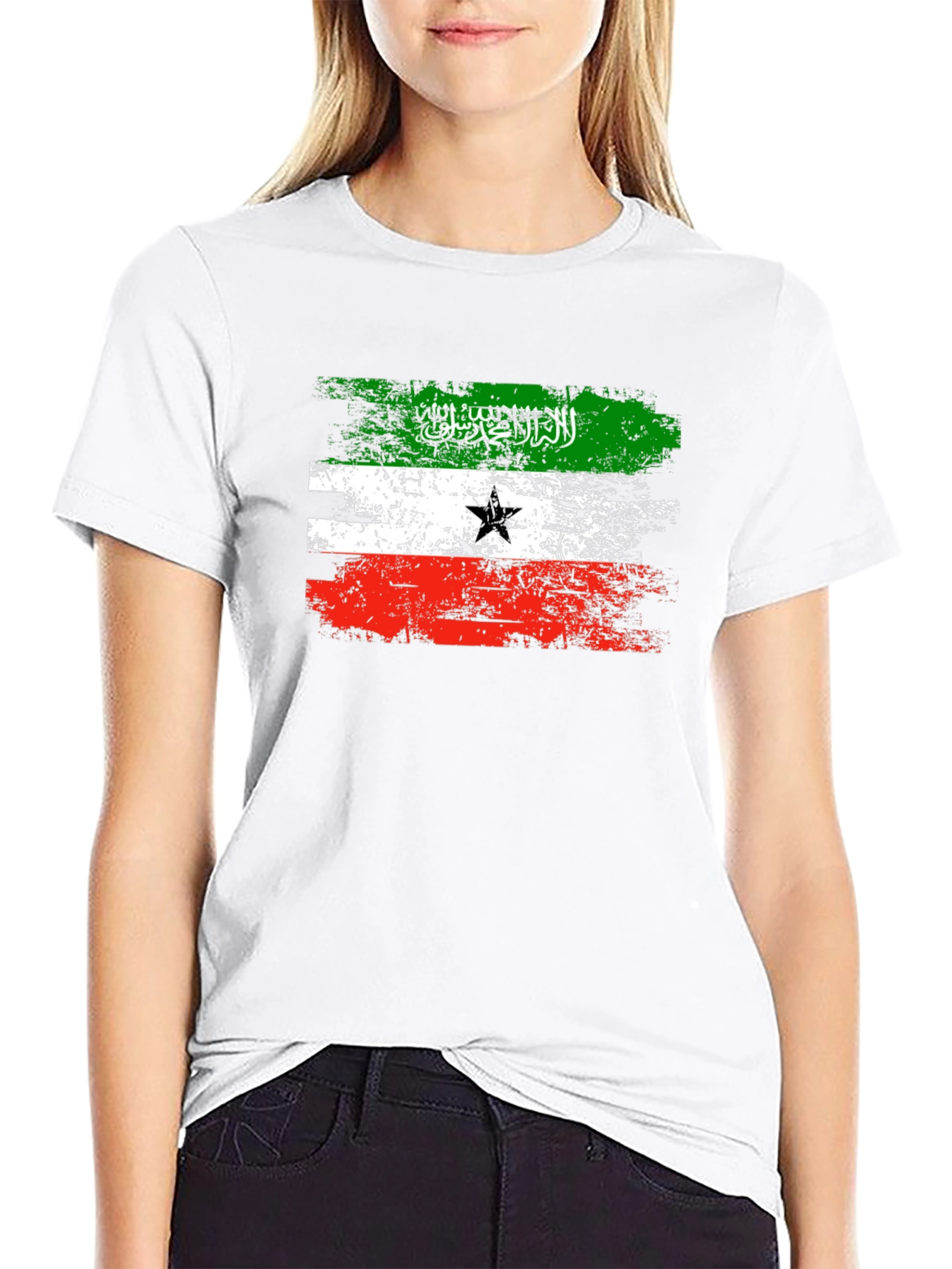 Somaliland Flag T-Shirt - Distressed Design
