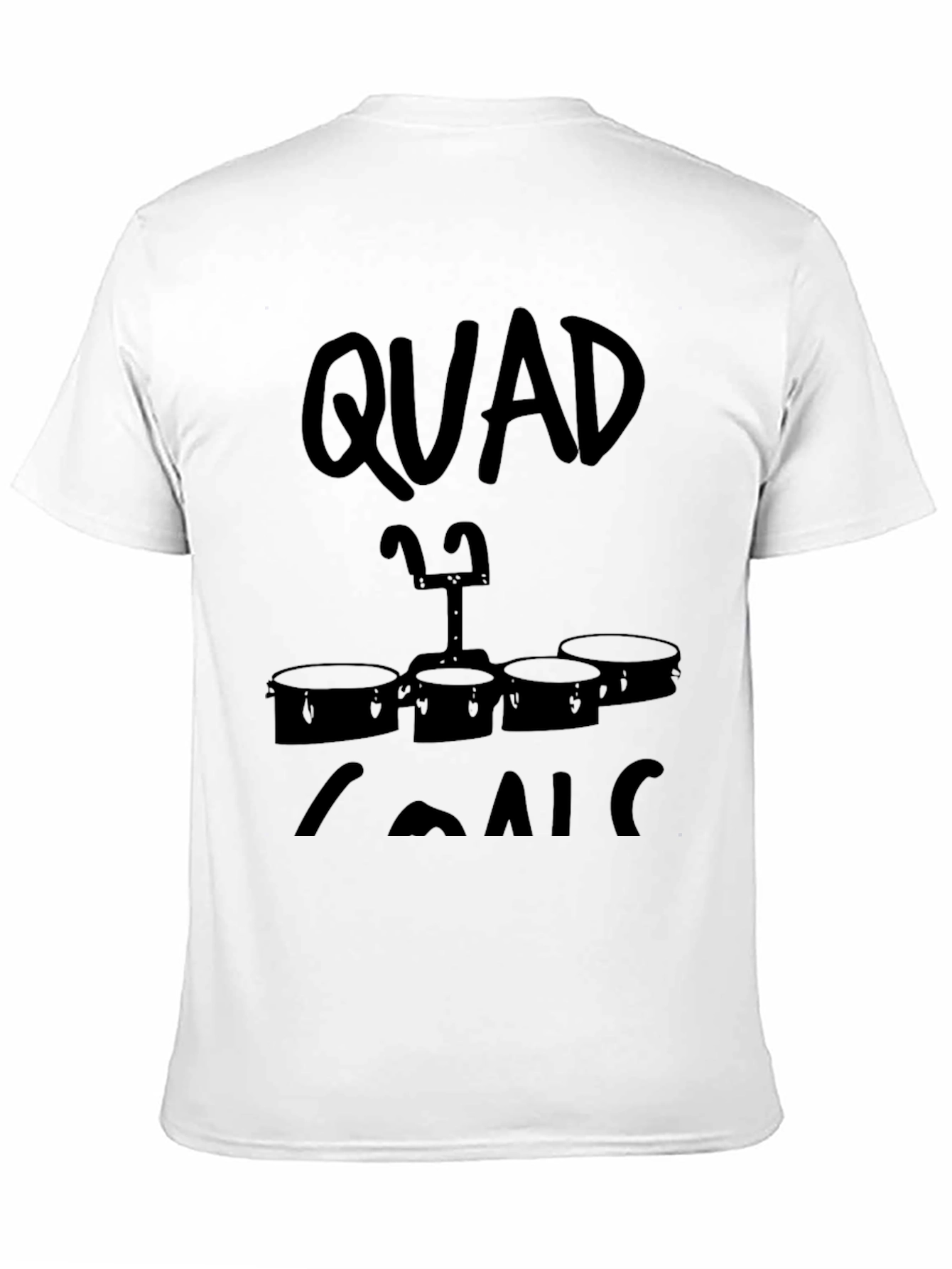 Quad T Shirt Snare Drum Band Tee