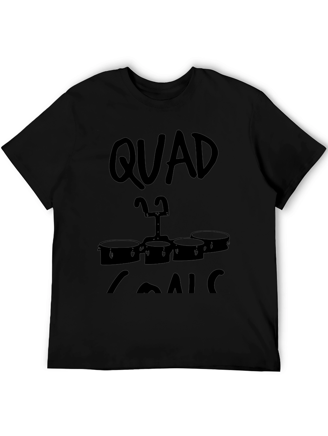 Quad T Shirt Snare Drum Band Tee