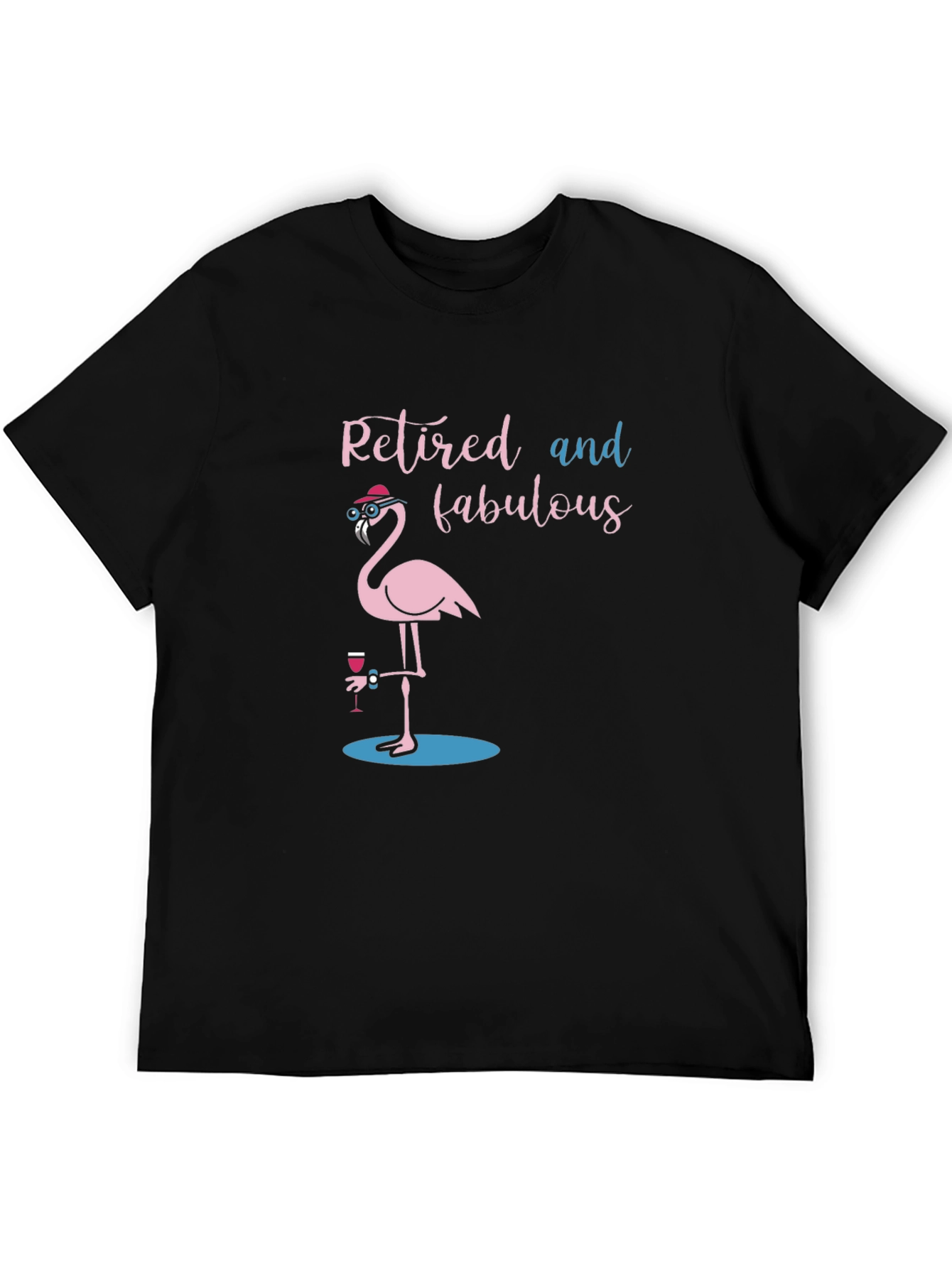 Retired and Fabulous Flamingo T-Shirt