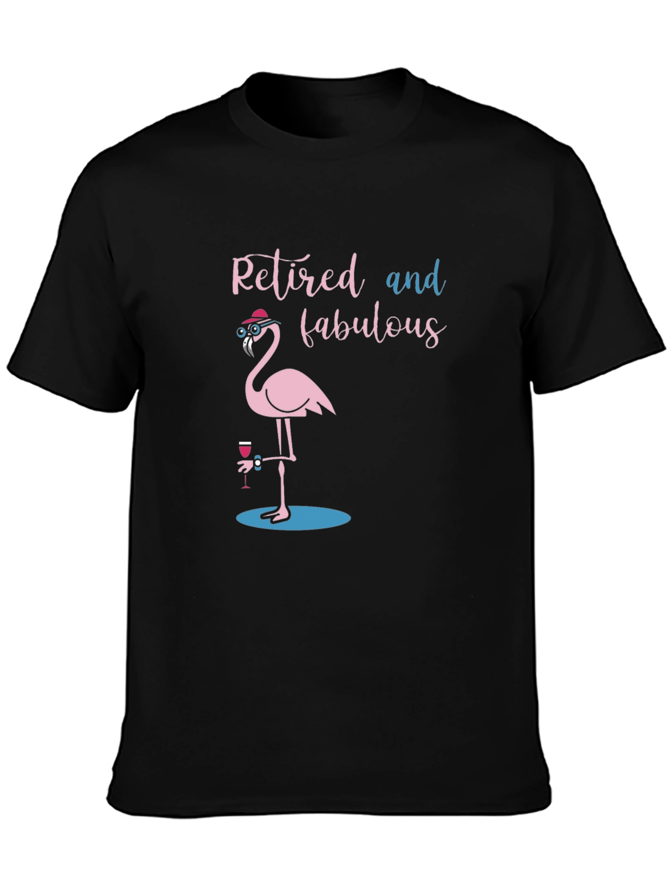 Retired and Fabulous Flamingo T-Shirt