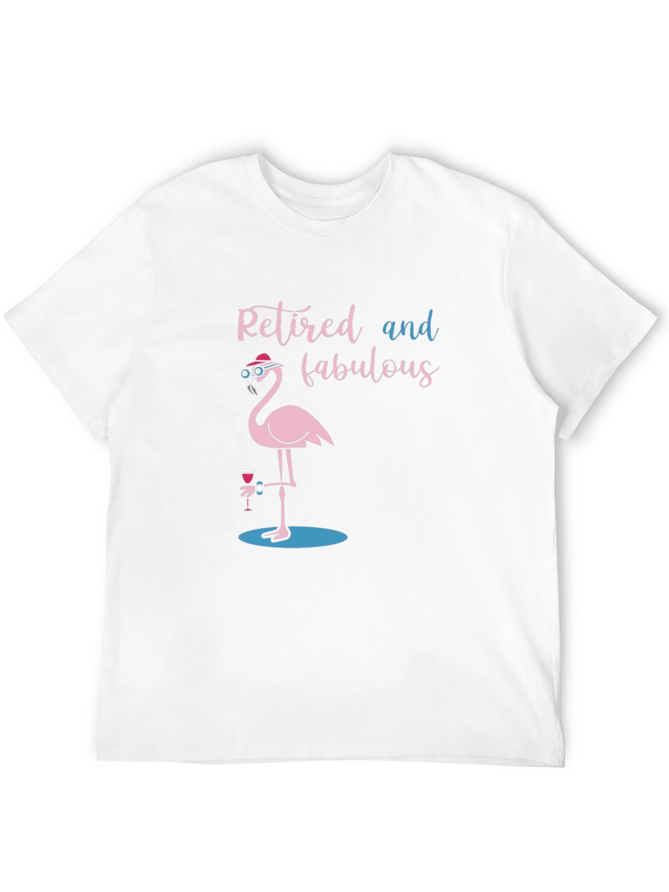Retired and Fabulous Flamingo T-Shirt