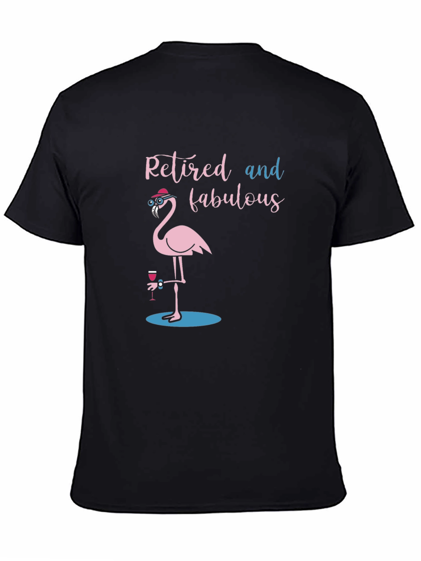 Retired and Fabulous Flamingo T-Shirt