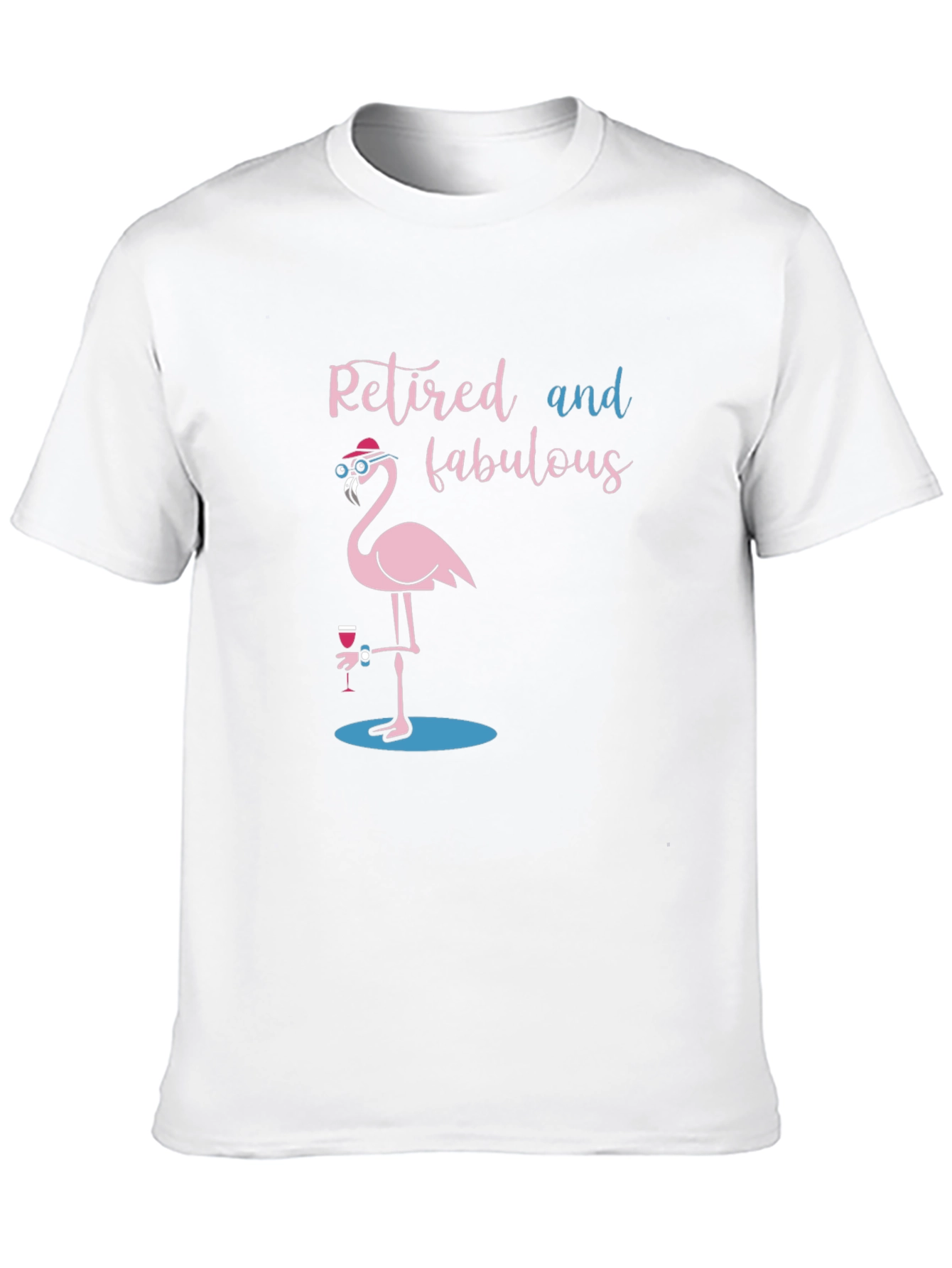 Retired and Fabulous Flamingo T-Shirt