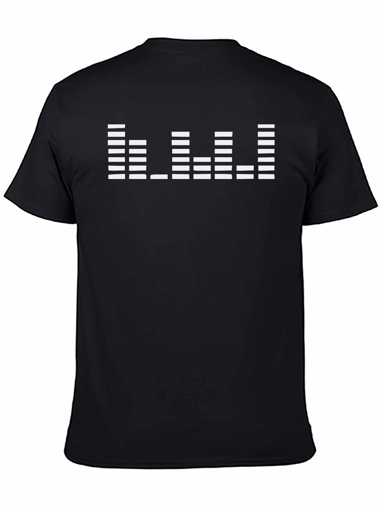 Black T-Shirt with Equalizer Graphic