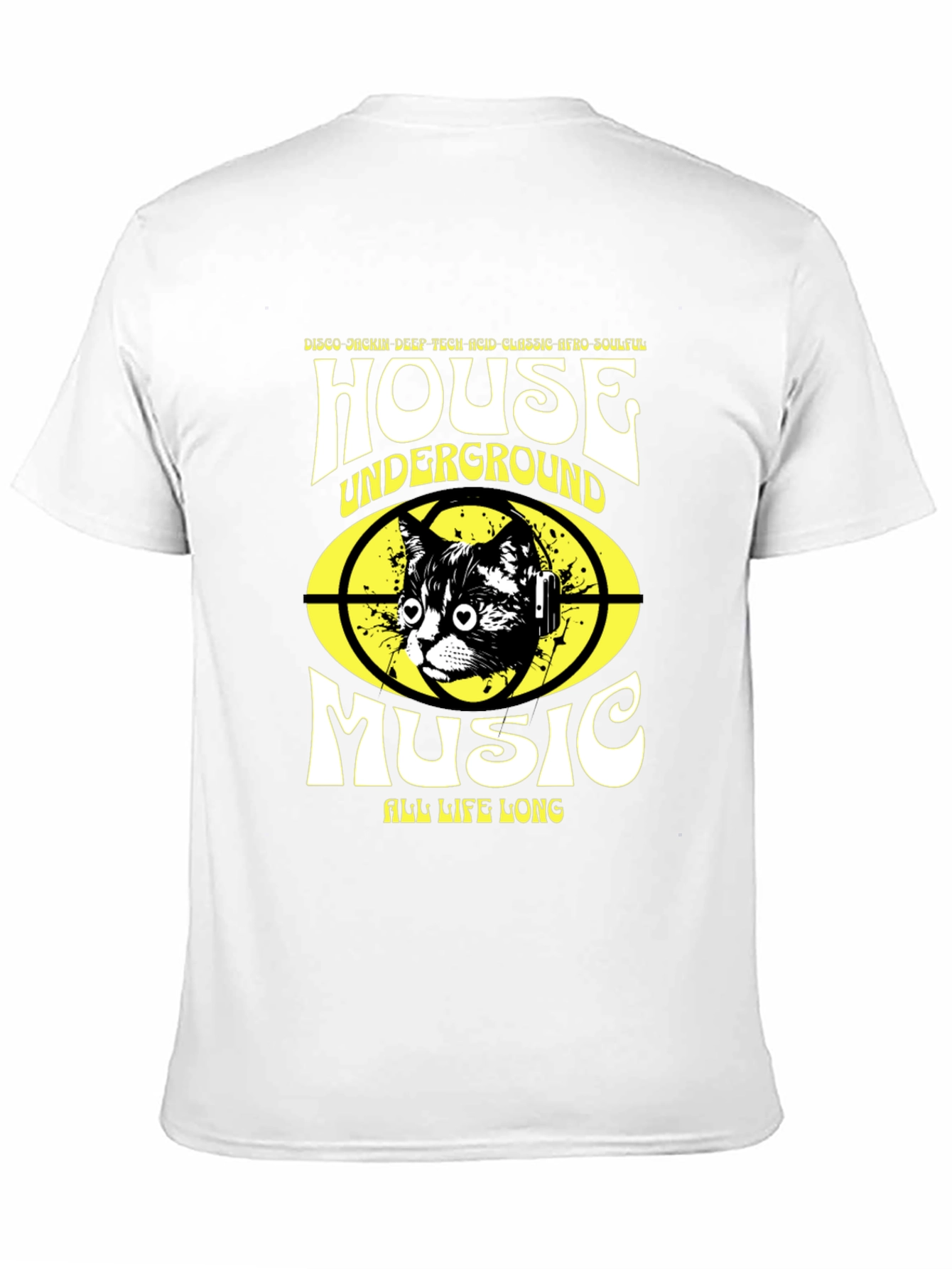 House Music Cat T-Shirt - Underground Rave Style