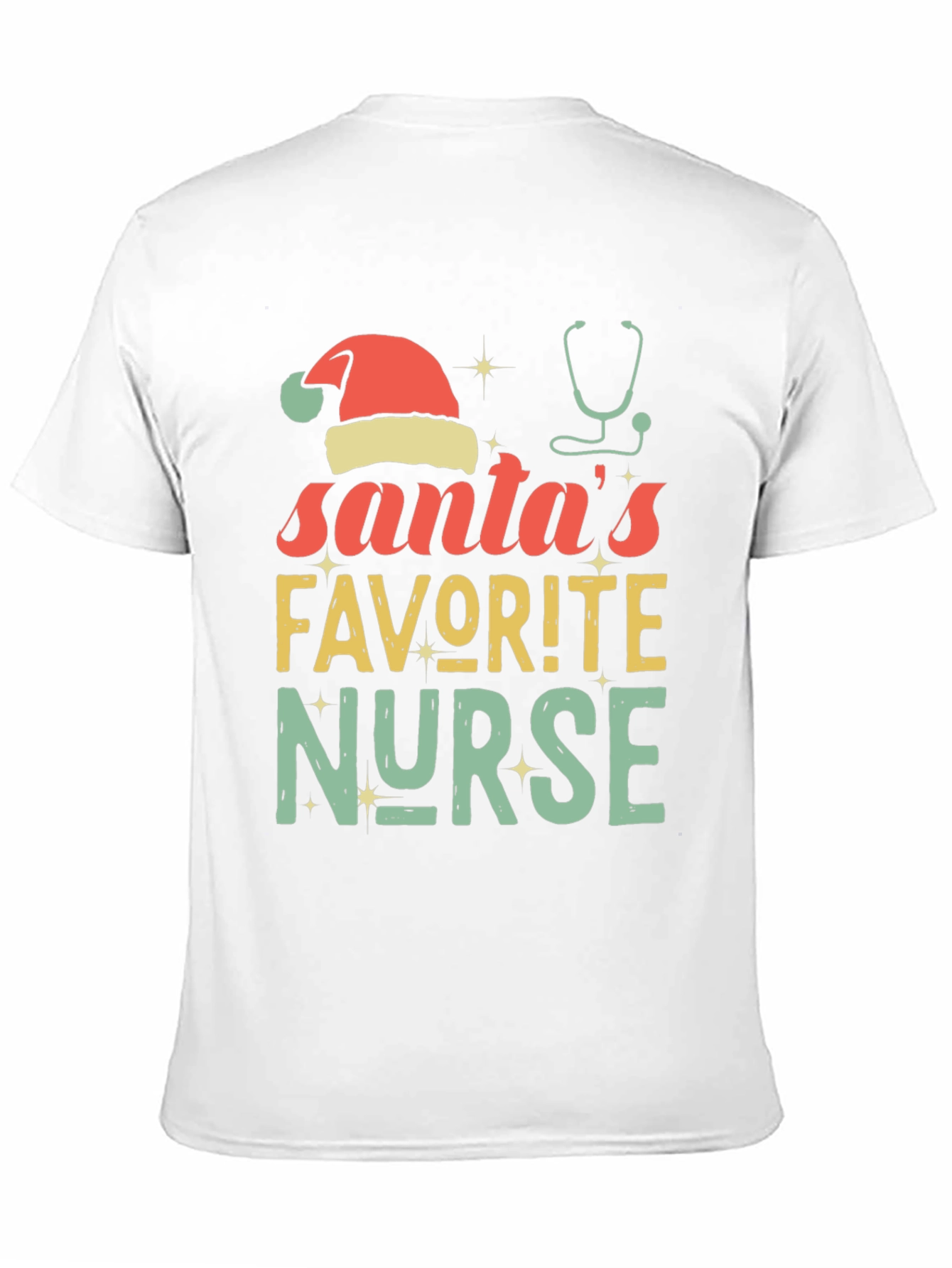 Santas Favorite Nurse Christmas T-Shirt