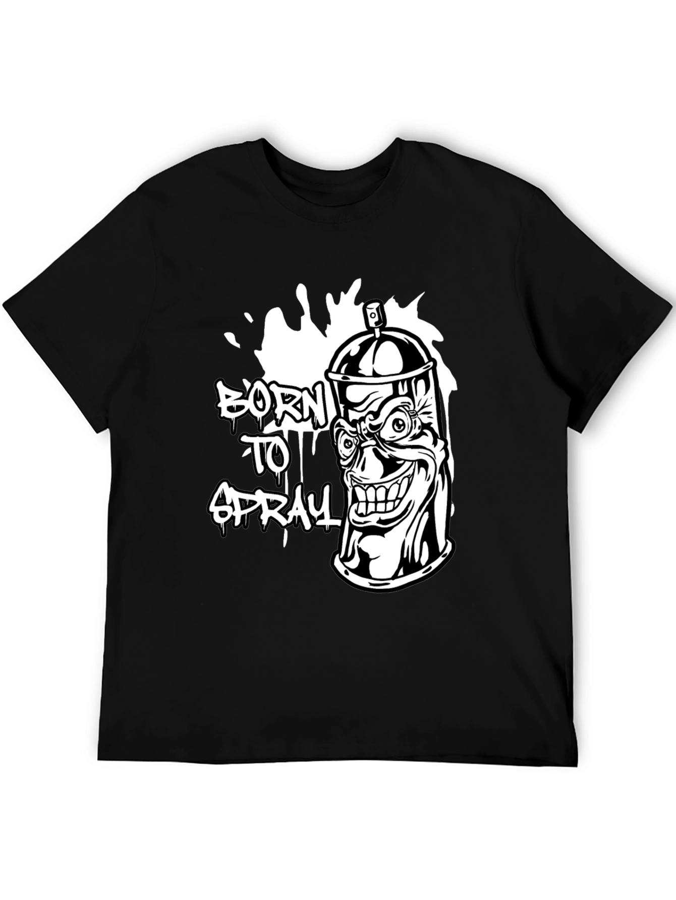 Born to Spray Graphic Tee - Black T-Shirt