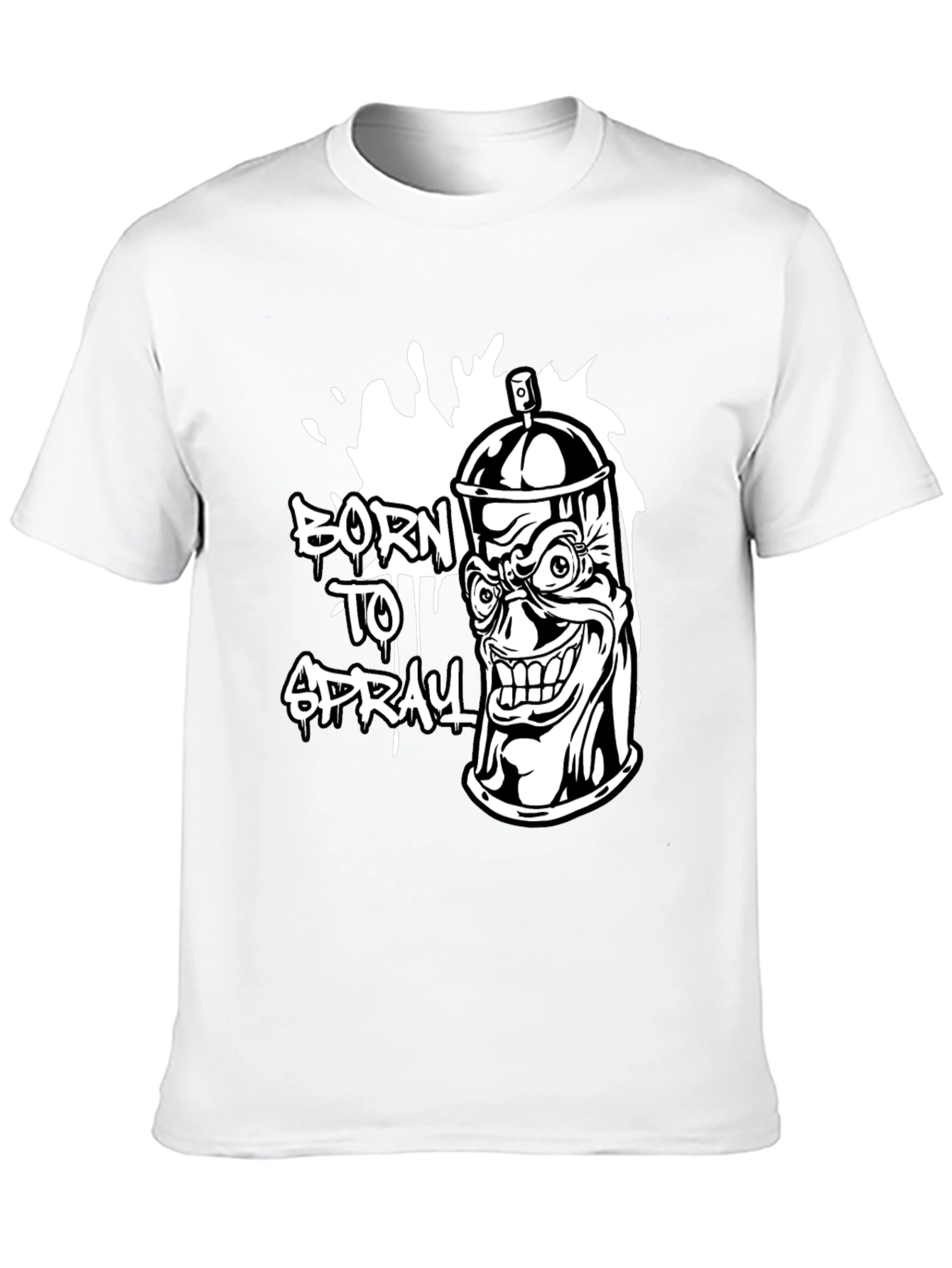 Born to Spray Graphic Tee - Black T-Shirt