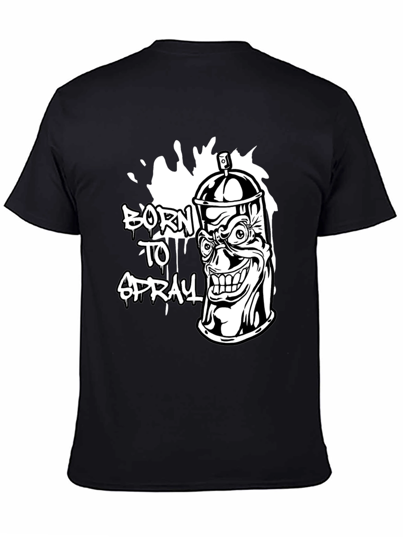 Born to Spray Graphic Tee - Black T-Shirt