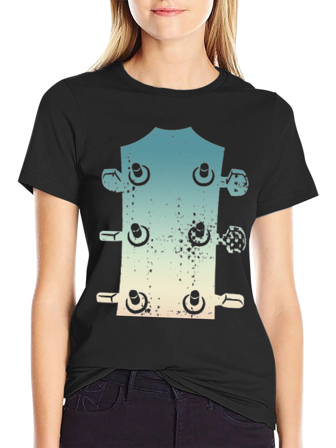 Guitar Headstock Graphic T-Shirt