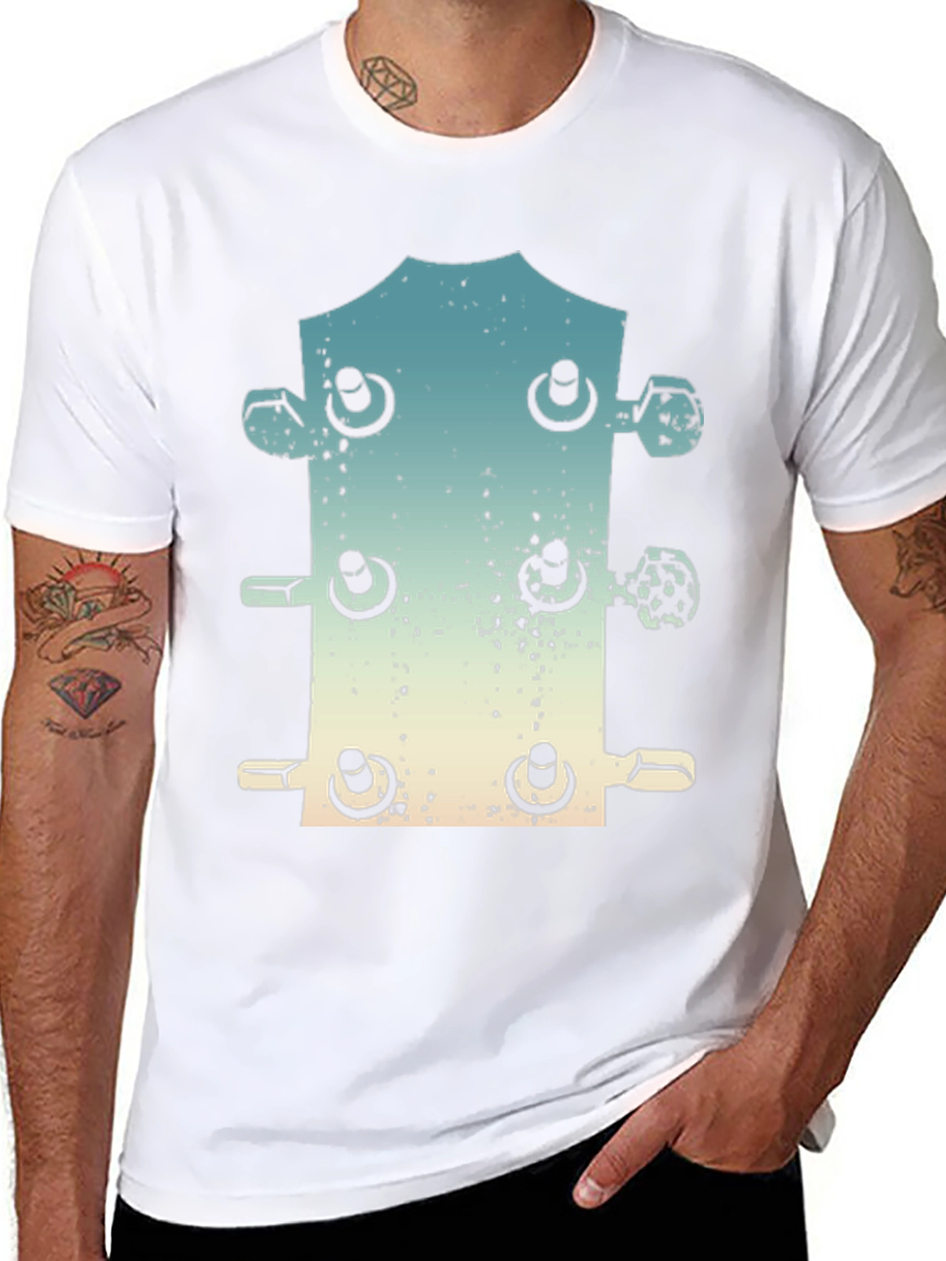 Guitar Headstock Graphic T-Shirt