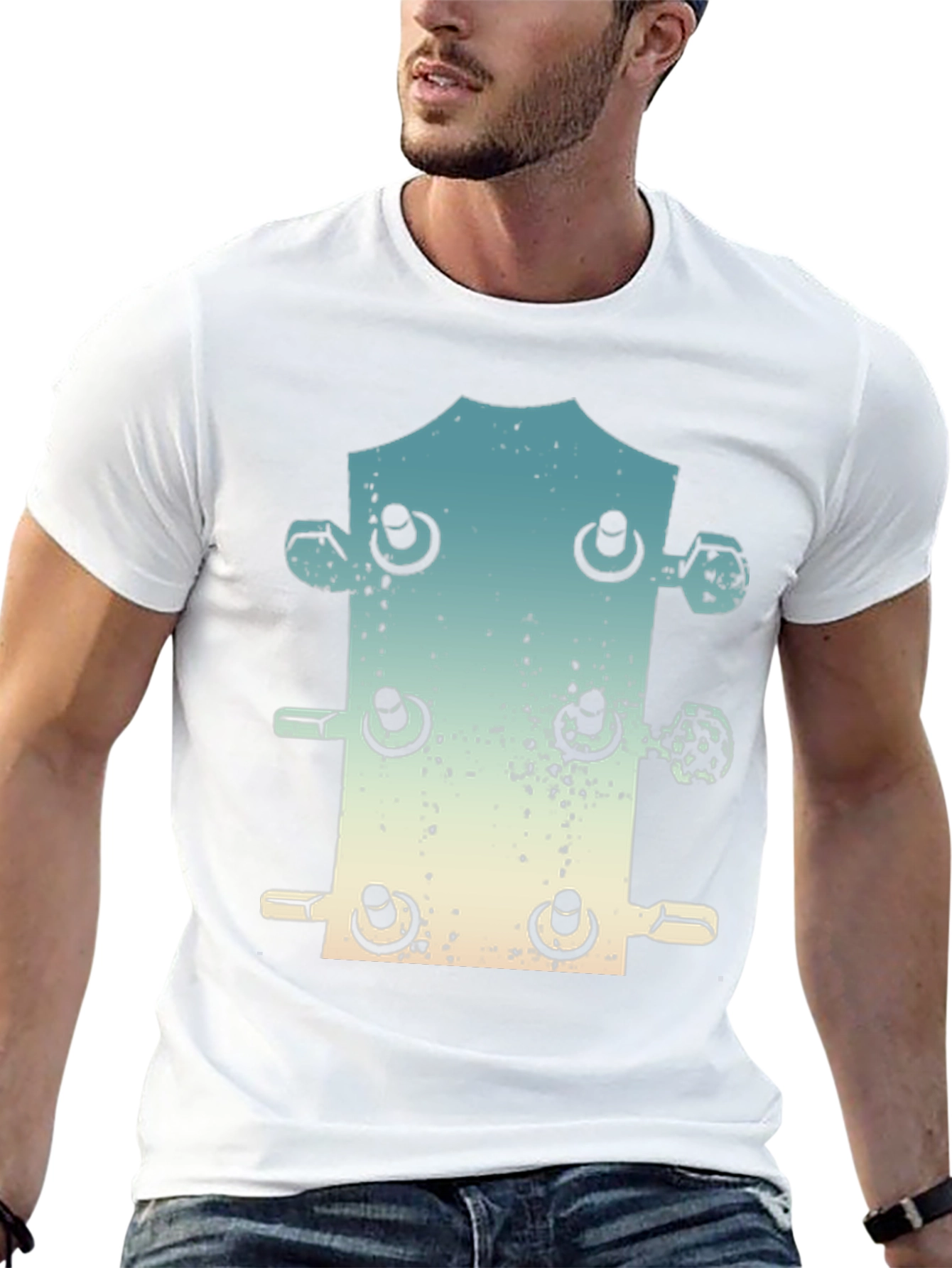 Guitar Headstock Graphic T-Shirt