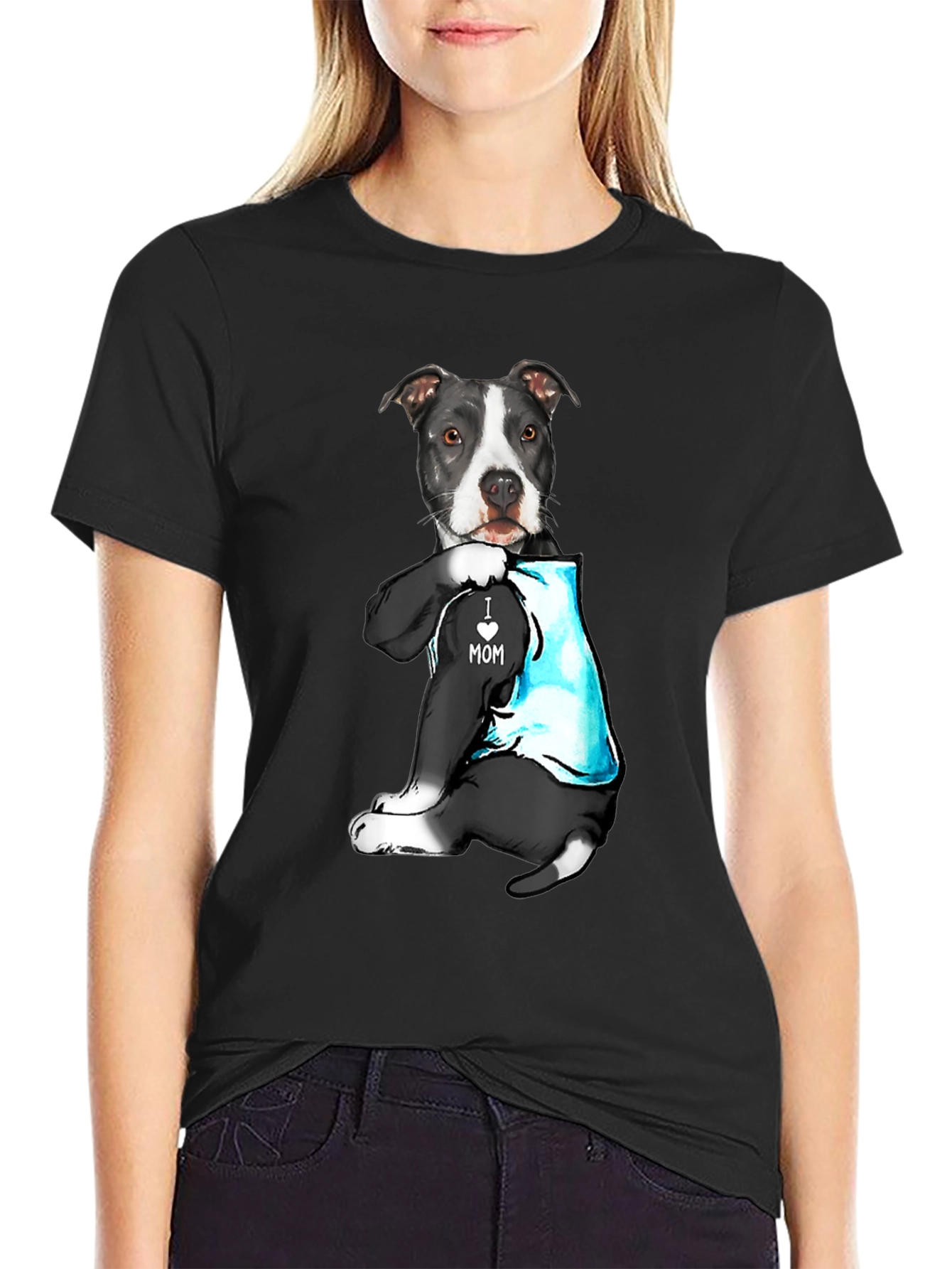 Dog I Heart Mom T-Shirt