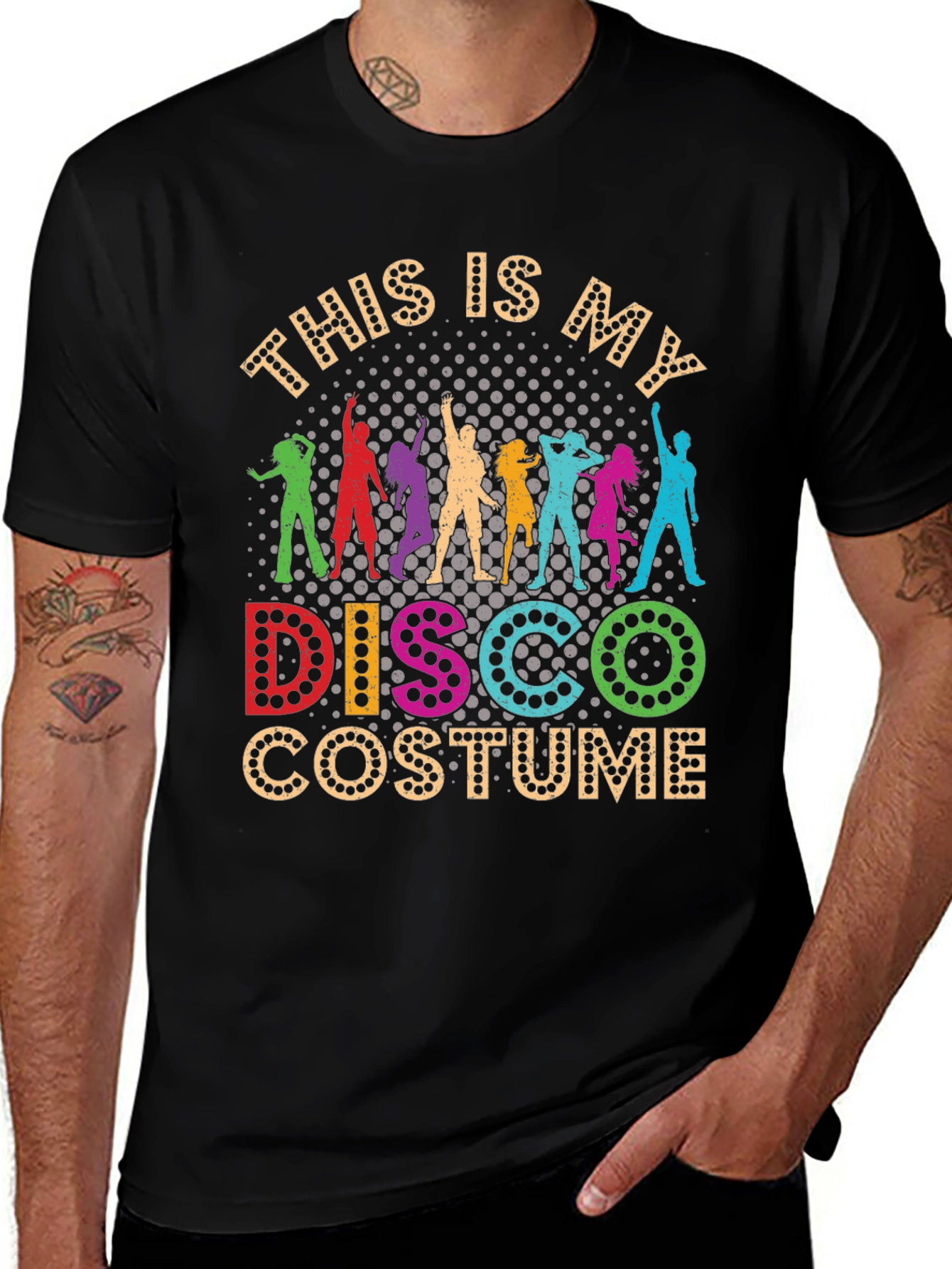 Retro Disco Costume Graphic T-Shirt