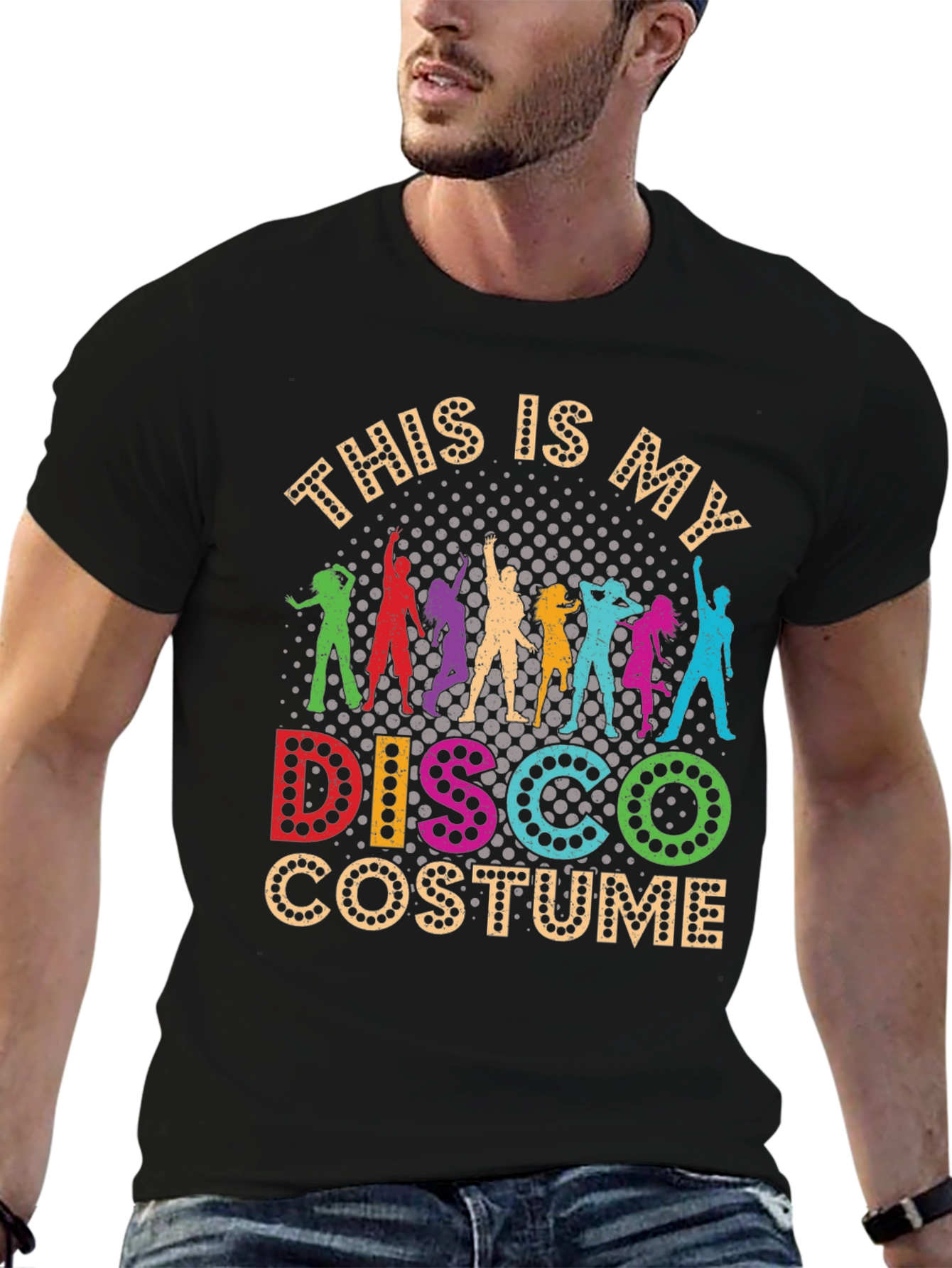 Retro Disco Costume Graphic T-Shirt