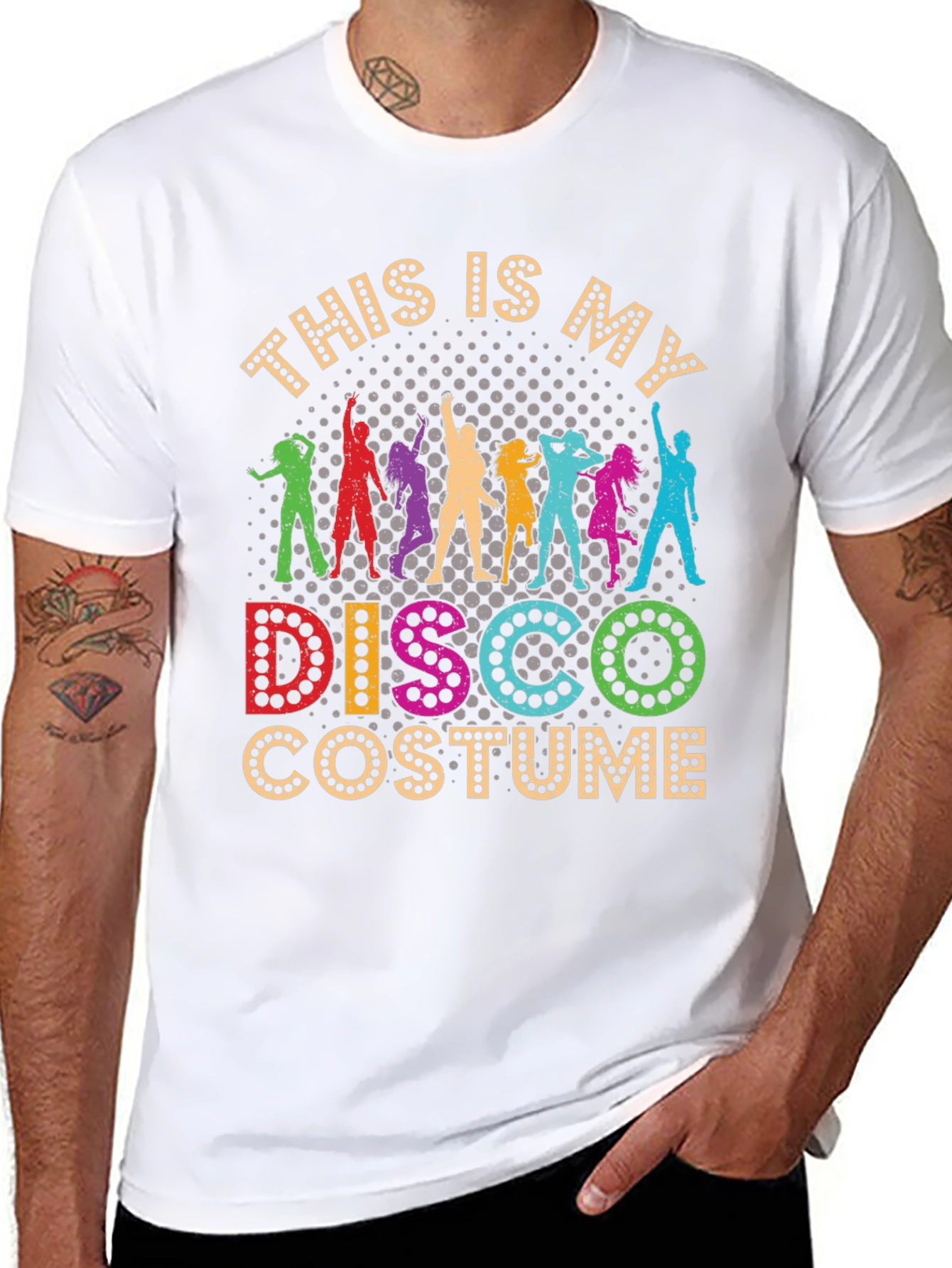Retro Disco Costume Graphic T-Shirt