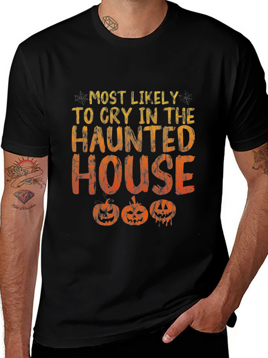 Haunted House Cryer T-Shirt: Halloween Fun!